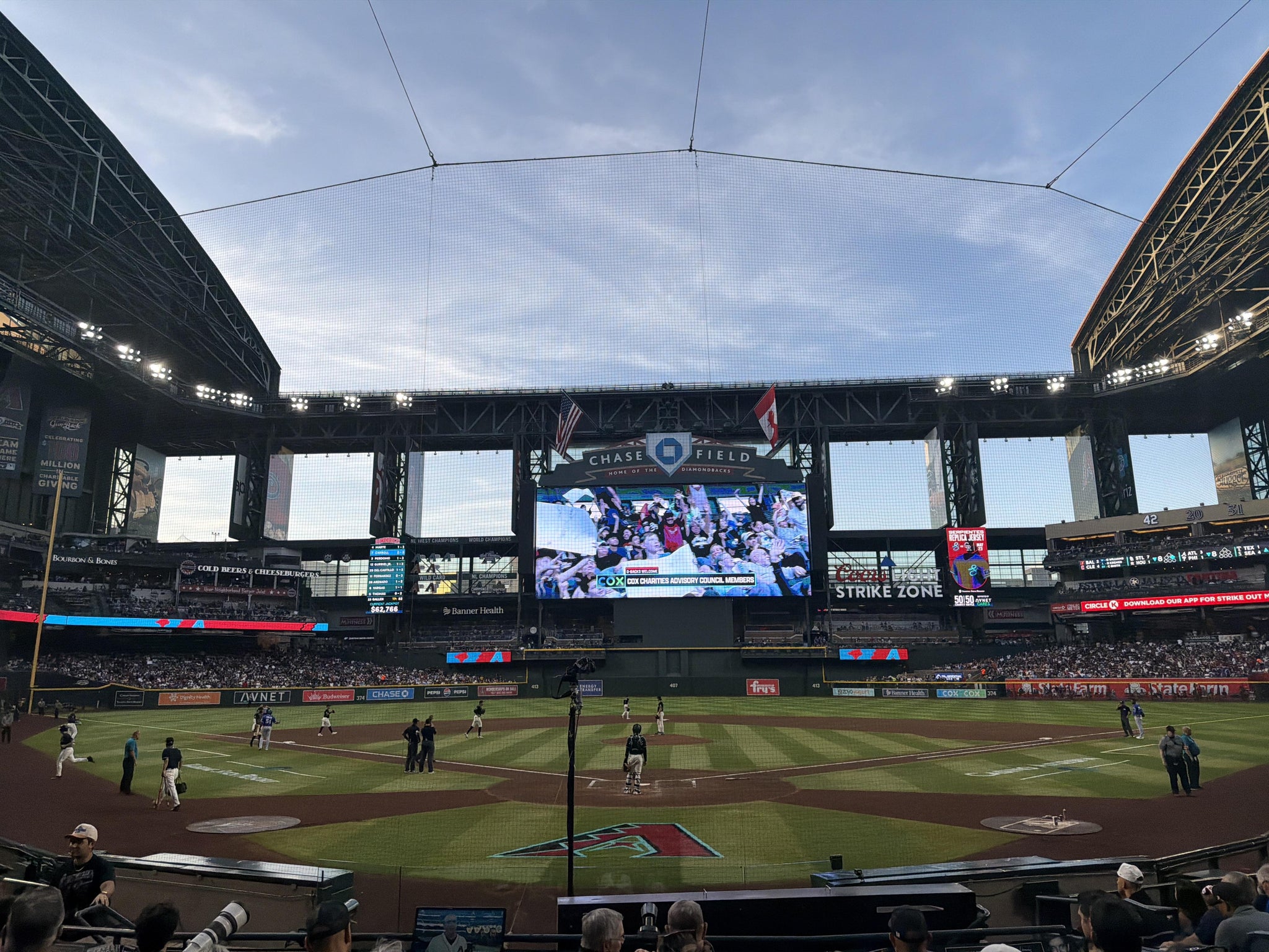 Real Fan View taken from Section J at Chase Field by Justin L