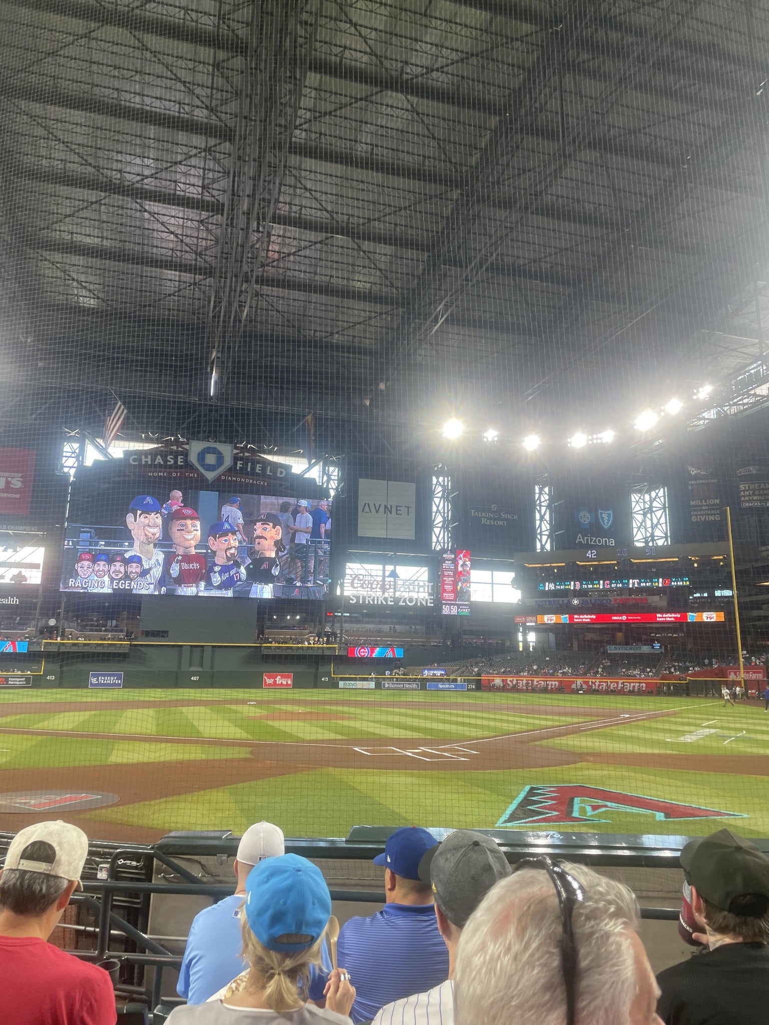 Real Fan View taken from Section K at Chase Field by Matt K