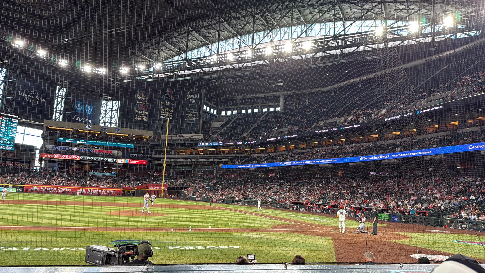 Real Fan View taken from Section N at Chase Field by Gerardo ivan A
