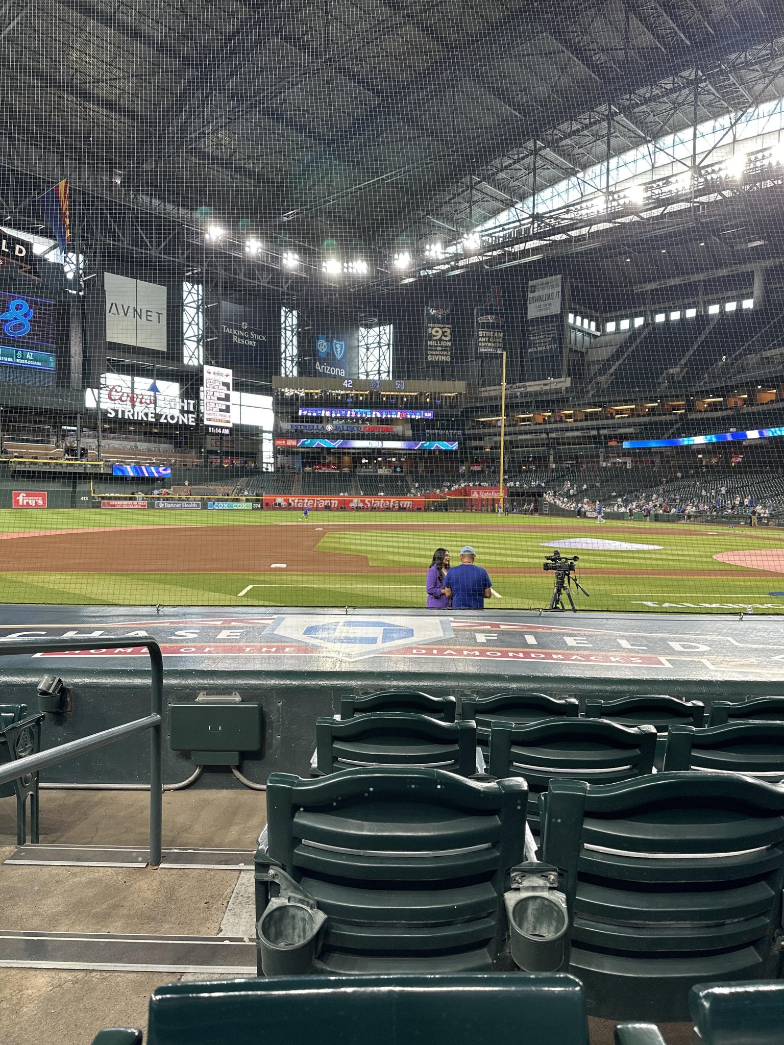 Real Fan View taken from Section O at Chase Field by Priscilla R