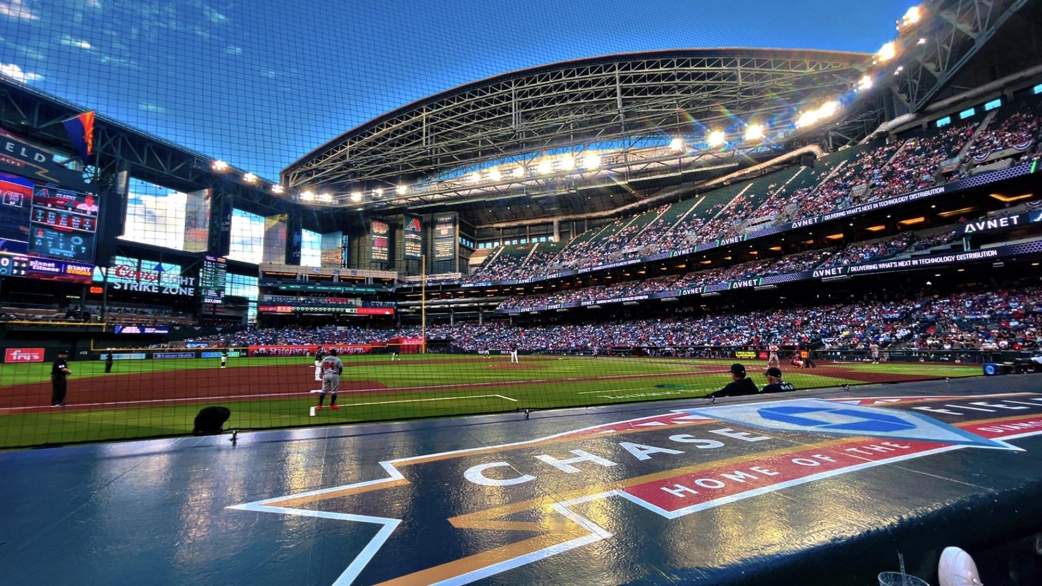 Real Fan View taken from Section P at Chase Field by Maria A