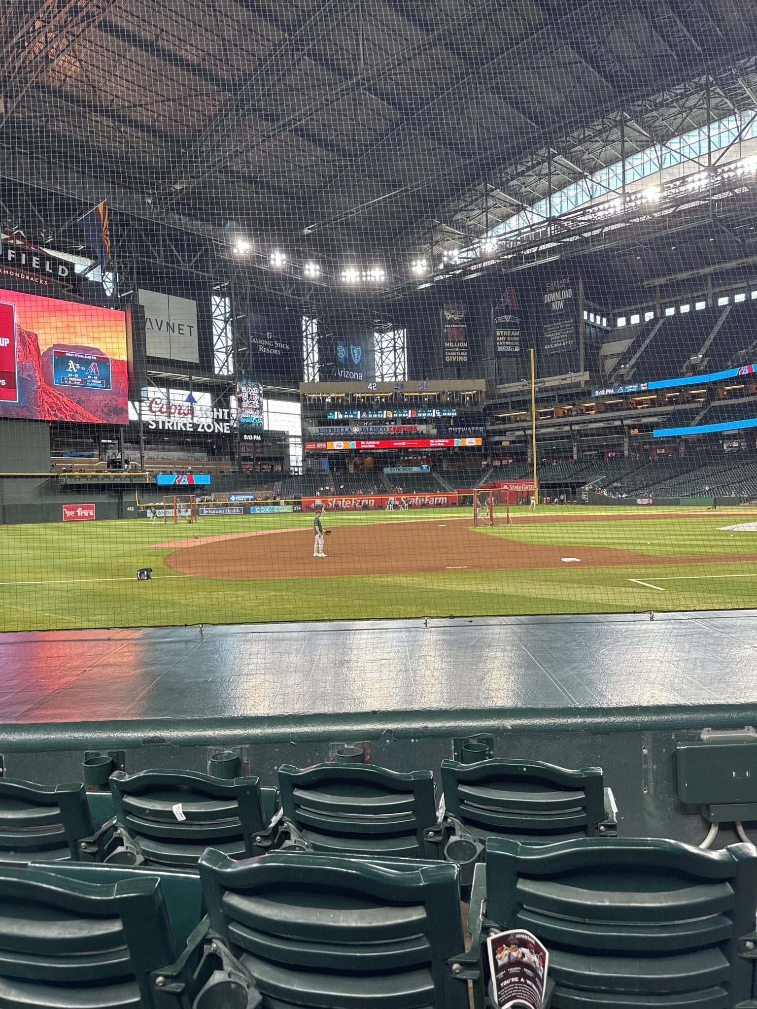 Real Fan View taken from Section Q at Chase Field by Lynn P