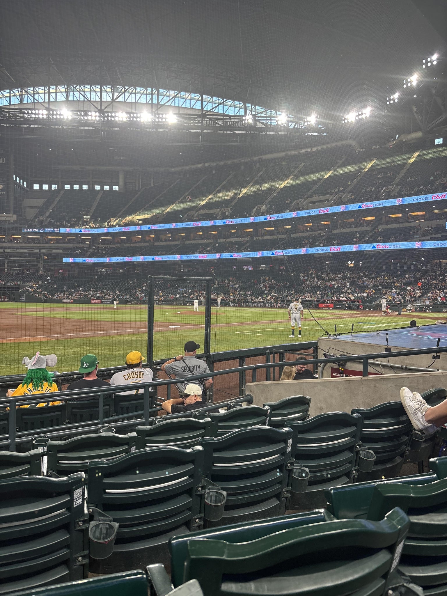 Real Fan View taken from Section R at Chase Field by Chris G