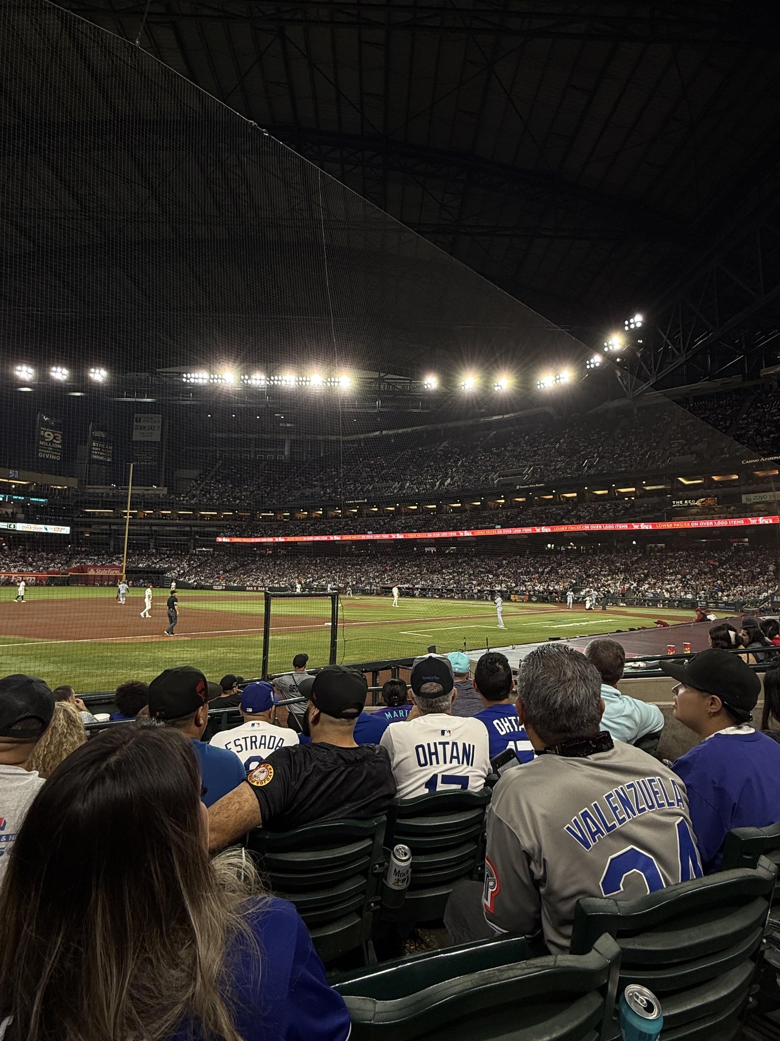 Real Fan View taken from Section R at Chase Field by Ashlyn K