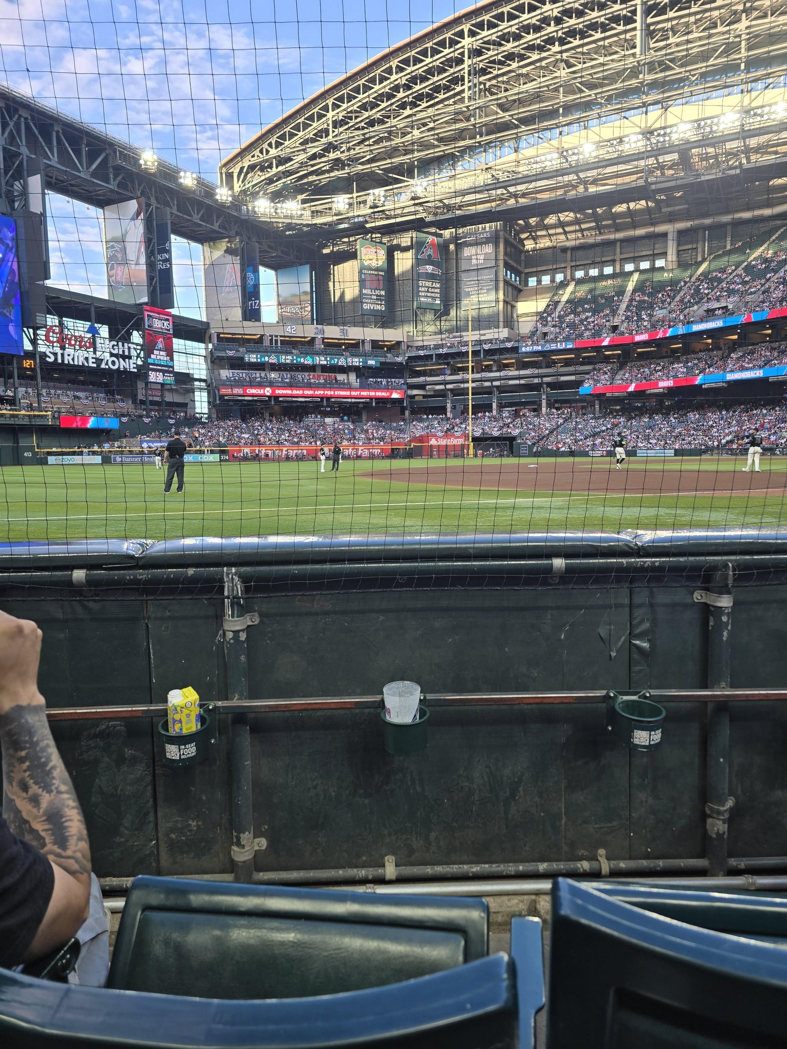Real Fan View taken from Section S at Chase Field by Nolan D