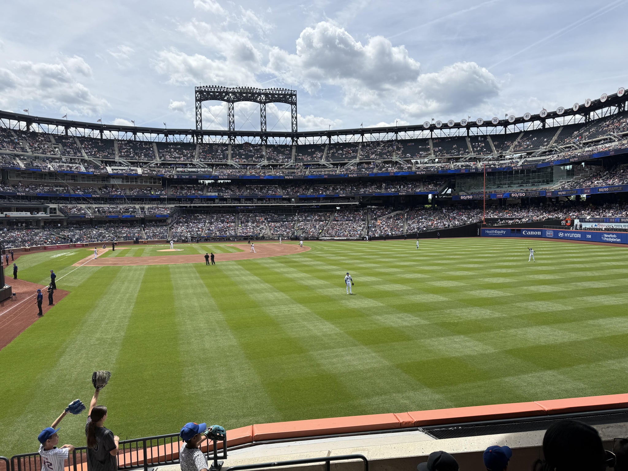 Real Fan View taken from Section 102 at Citi Field by Philip A