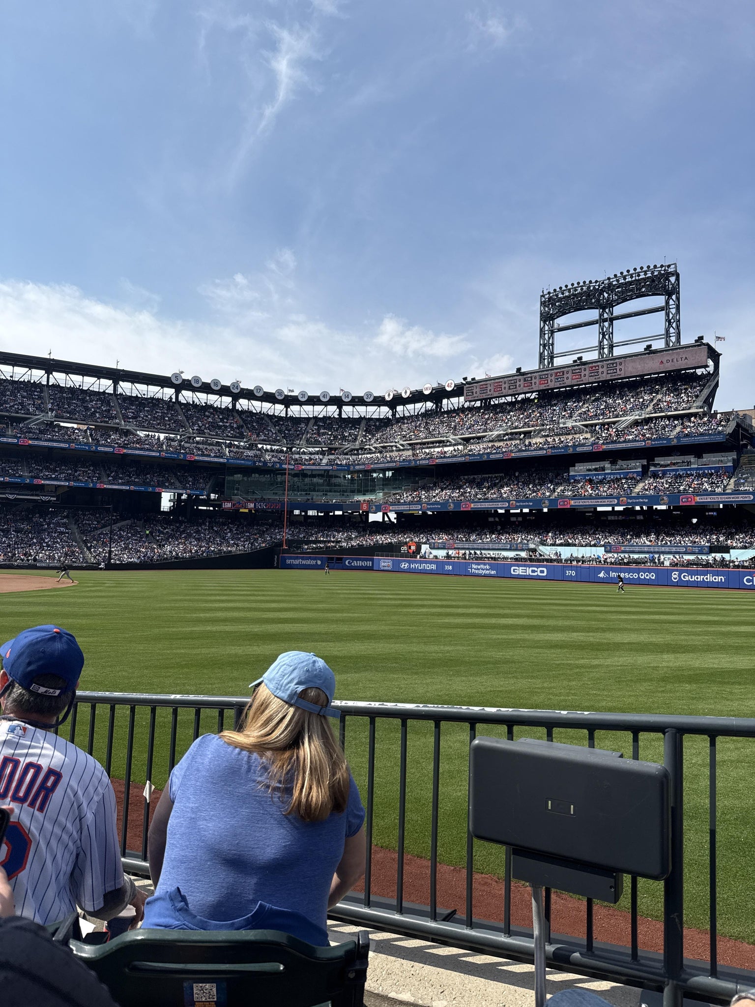 Real Fan View taken from Section 106 at Citi Field by Derek R
