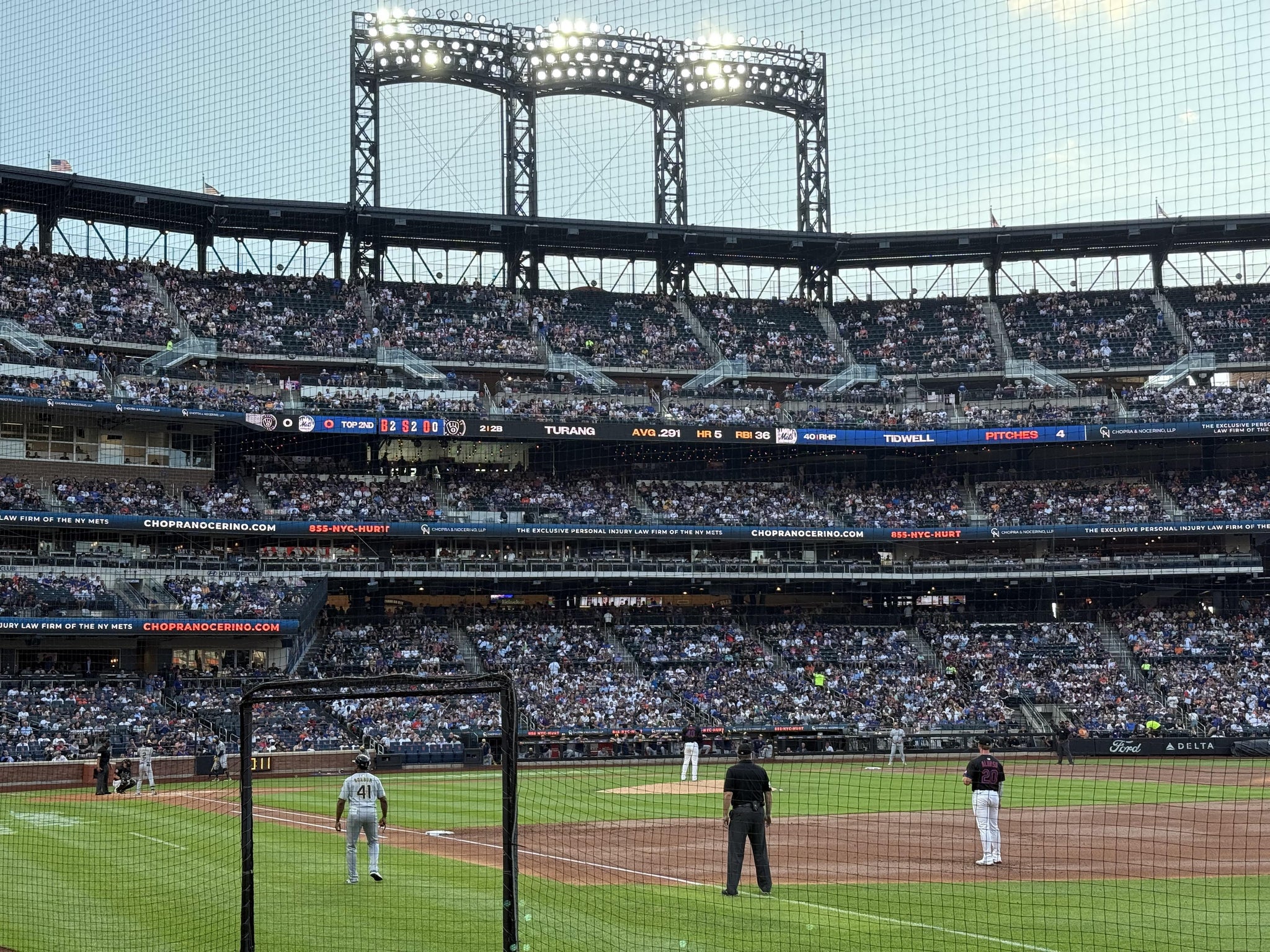 Real Fan View taken from Section 109 at Citi Field by Brendan S