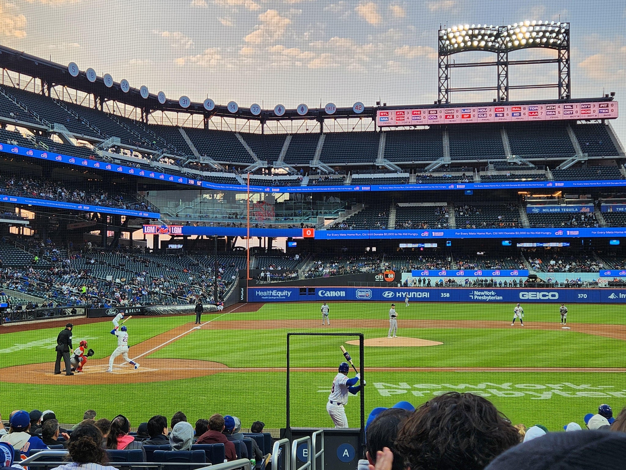 Vue réelle des fans prise de la Section 11 au site Citi Field par David P