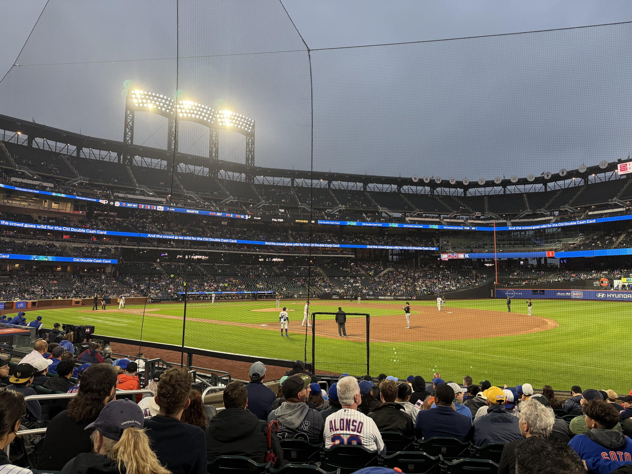 Real Fan View taken from Section 110 at Citi Field by Andrew K