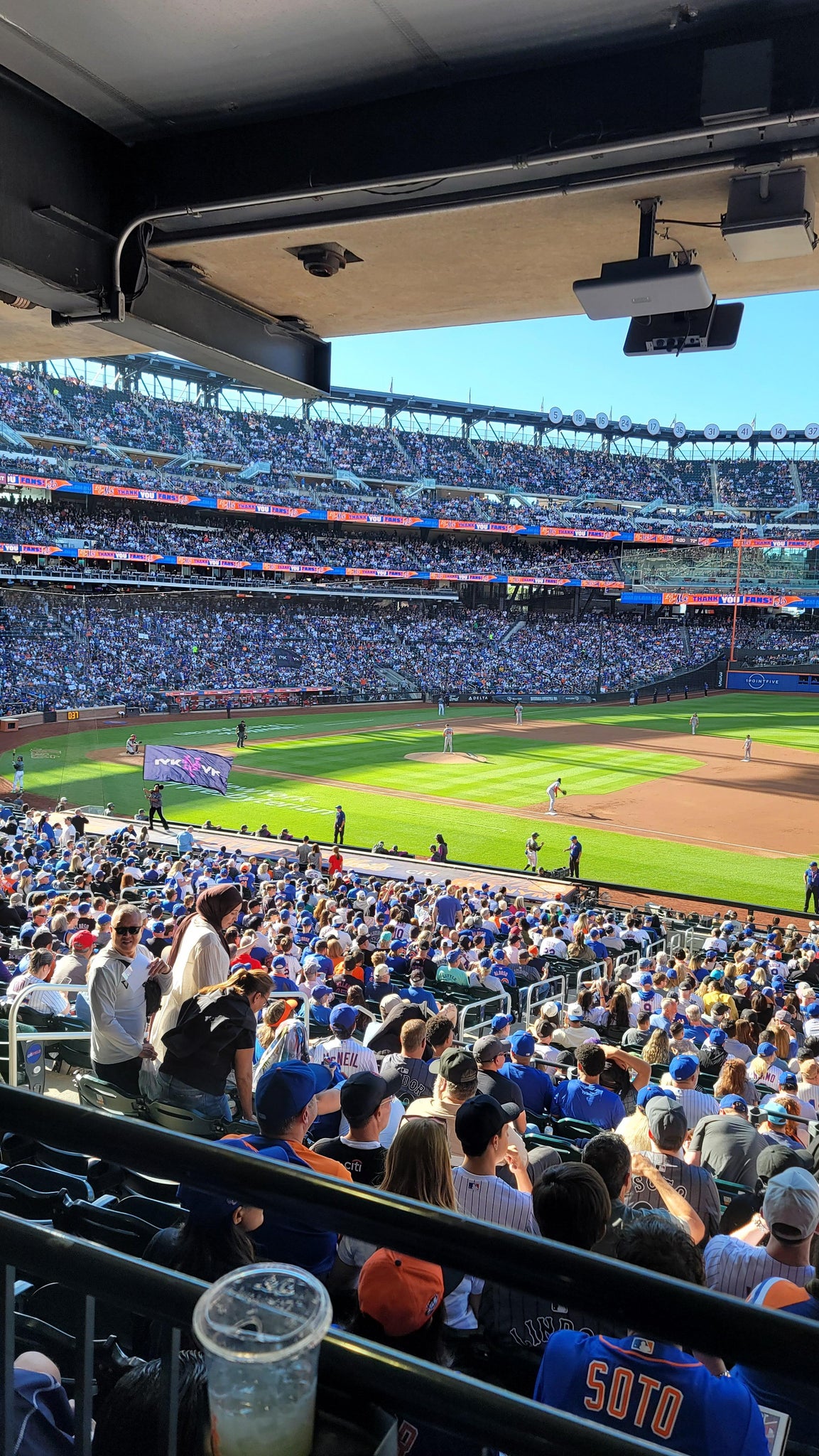 Real Fan View taken from Section 111 at Citi Field by Henry D