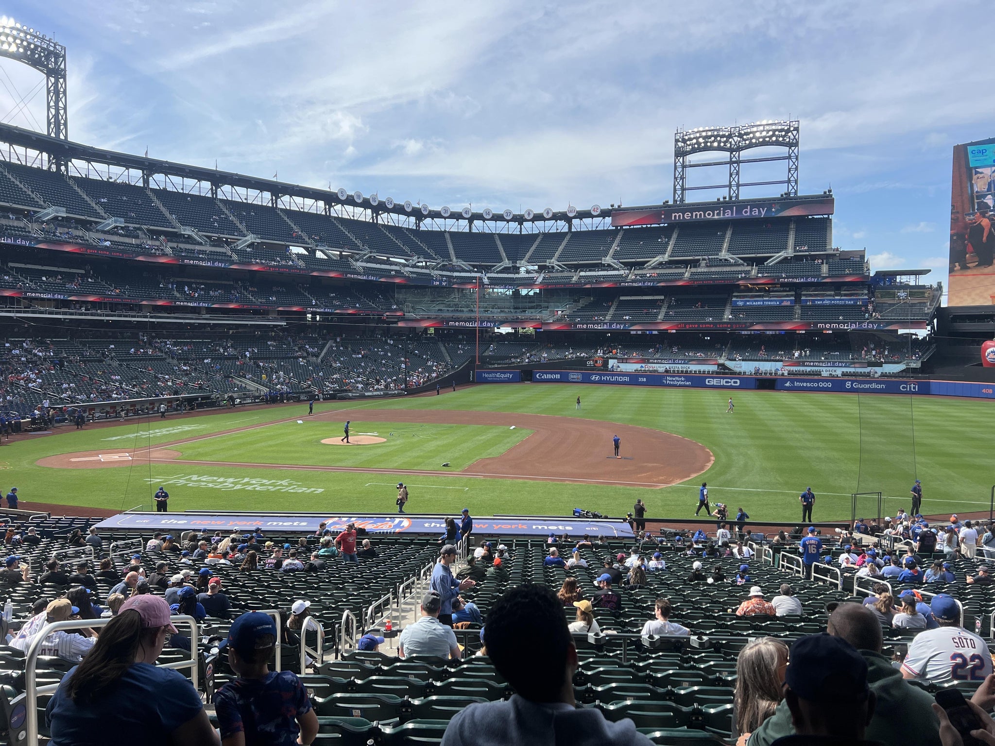 Real Fan View taken from Section 112 at Citi Field by Anthony S