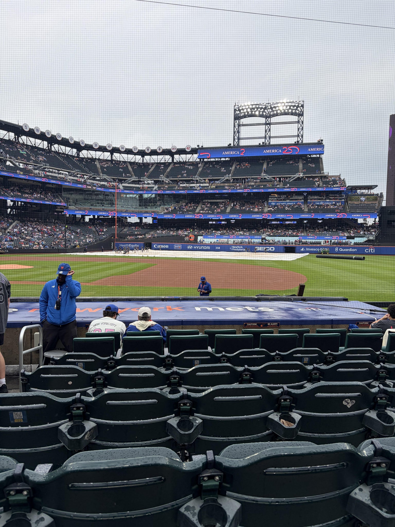 Vue réelle des fans prise de la Section 112 au site Citi Field par Brian H