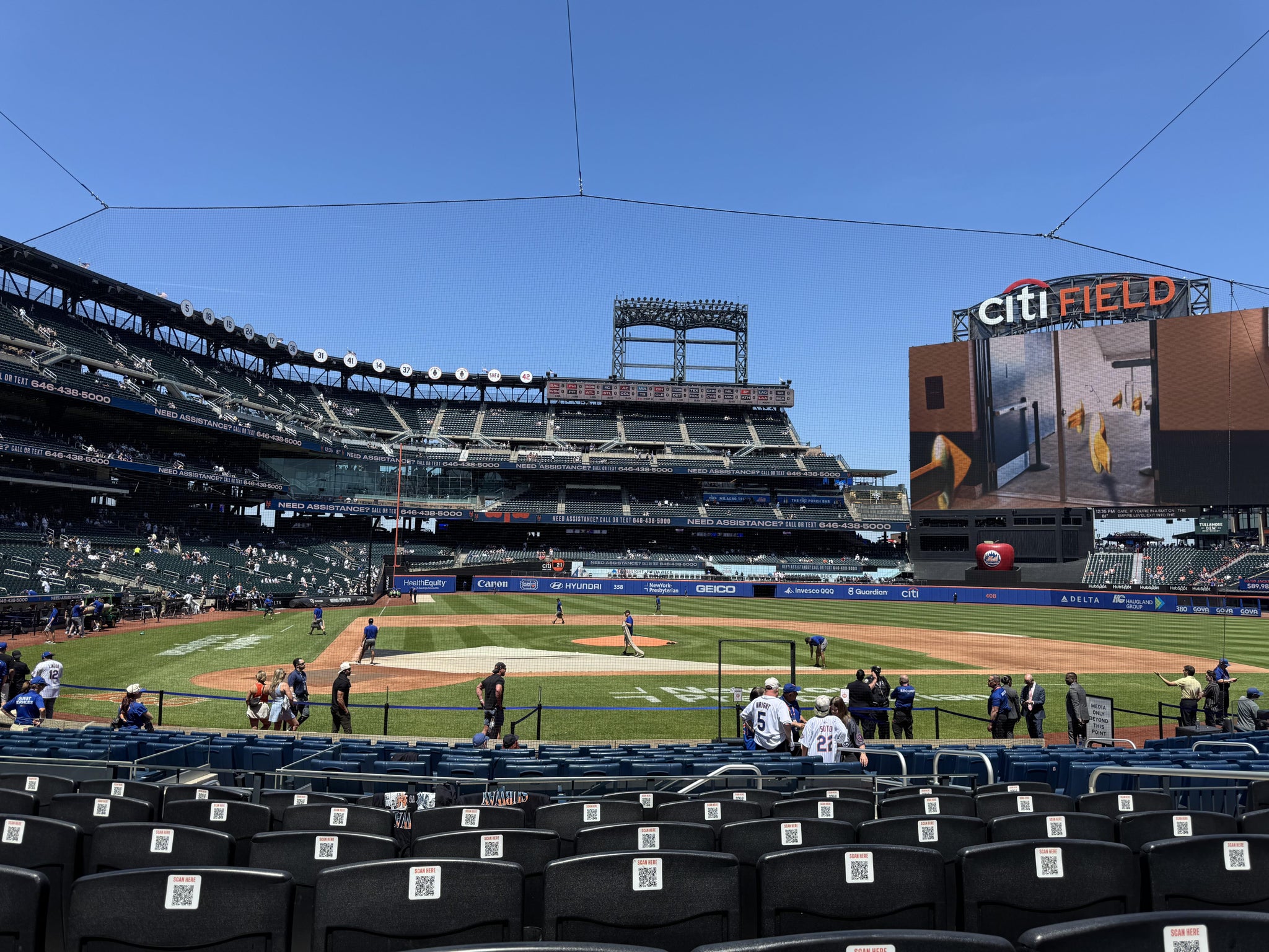 Vue réelle des fans prise de la Section 12 au site Citi Field par Sam S