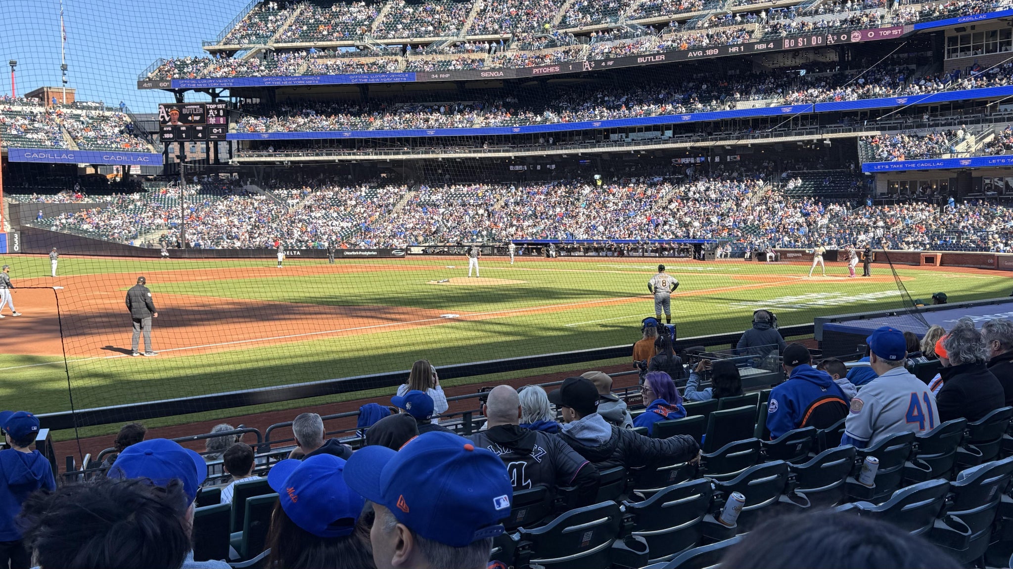 Real Fan View taken from Section 124 at Citi Field by Marc L