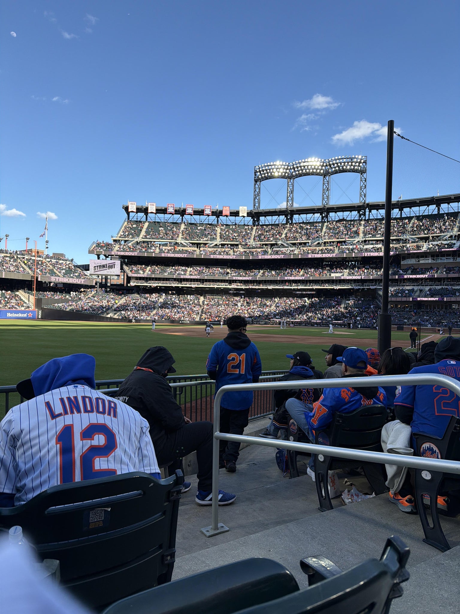 Real Fan View taken from Section 129 at Citi Field by Heesoo E