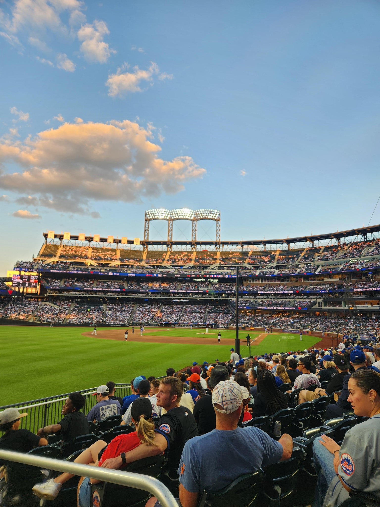 Vue réelle des fans prise de la Section 130 au site Citi Field par Jeffrey E