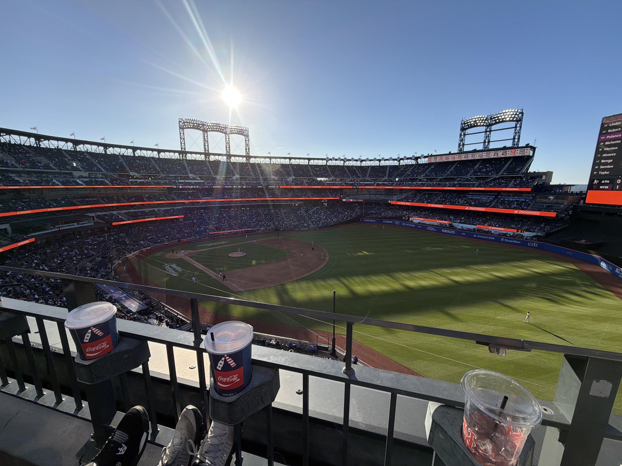 Real Fan View taken from Section 402 at Citi Field by Gavin L