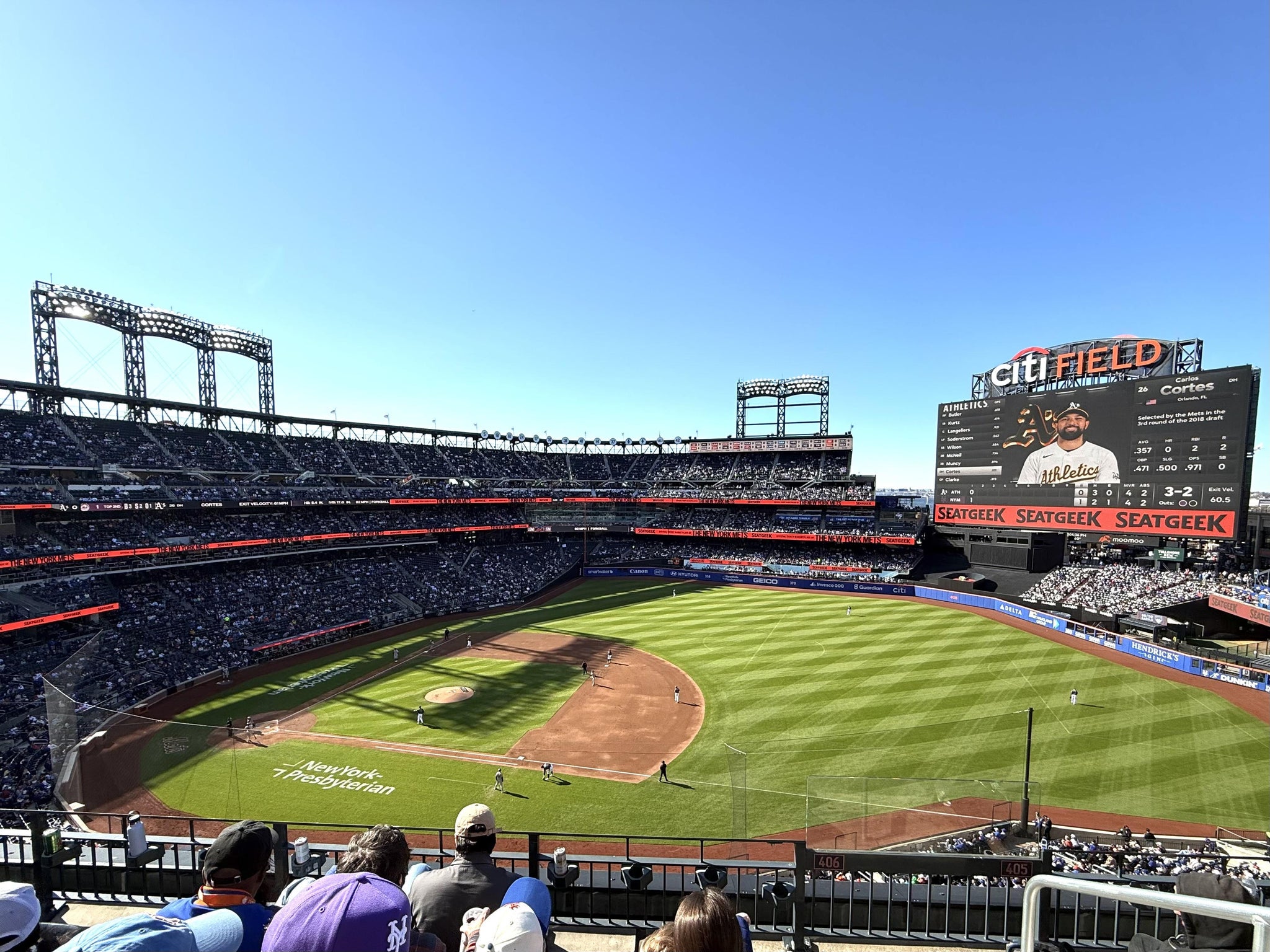 Real Fan View taken from Section 407 at Citi Field by Richard V