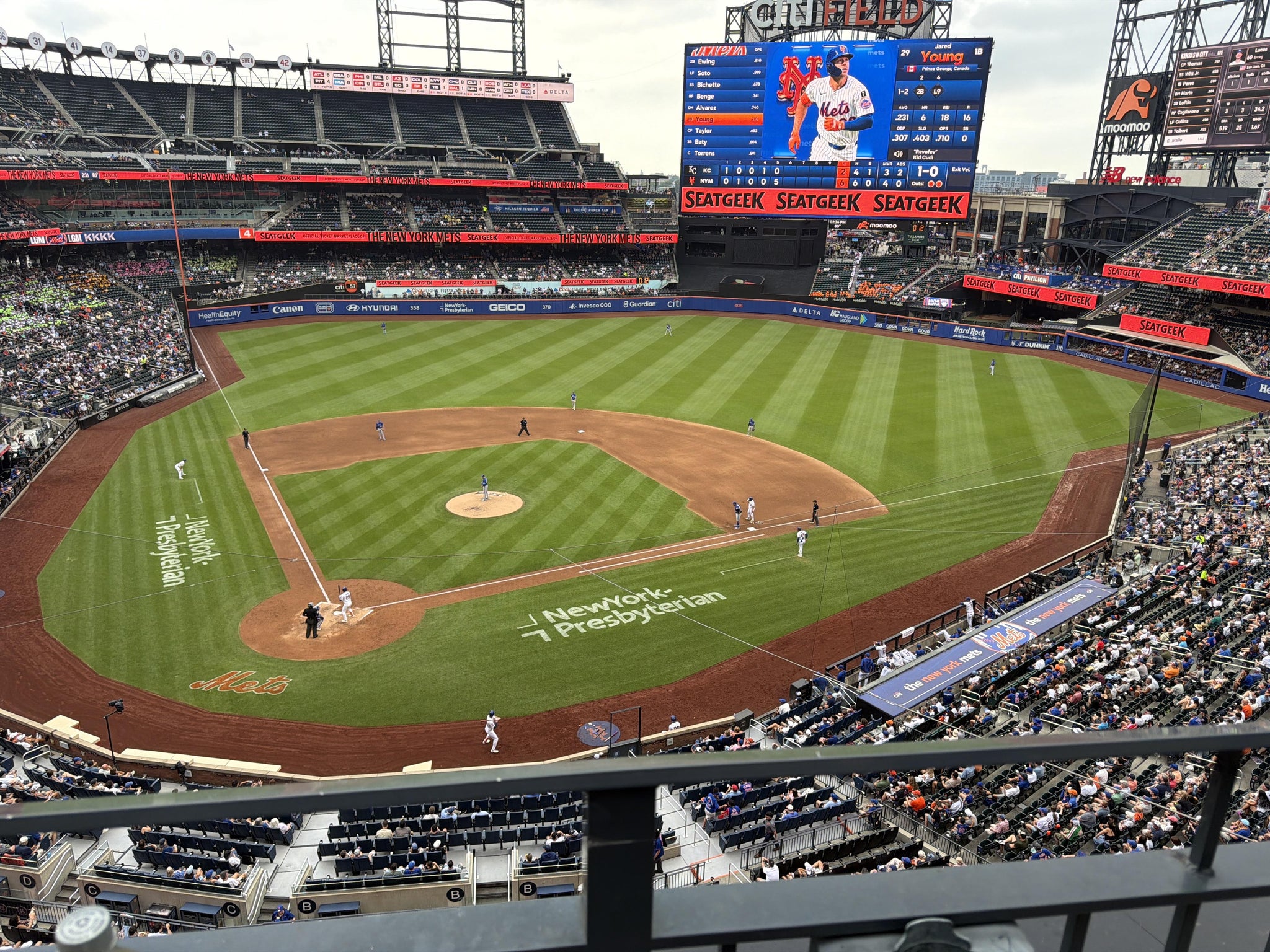 Real Fan View taken from Section 411 at Citi Field by Abraham P