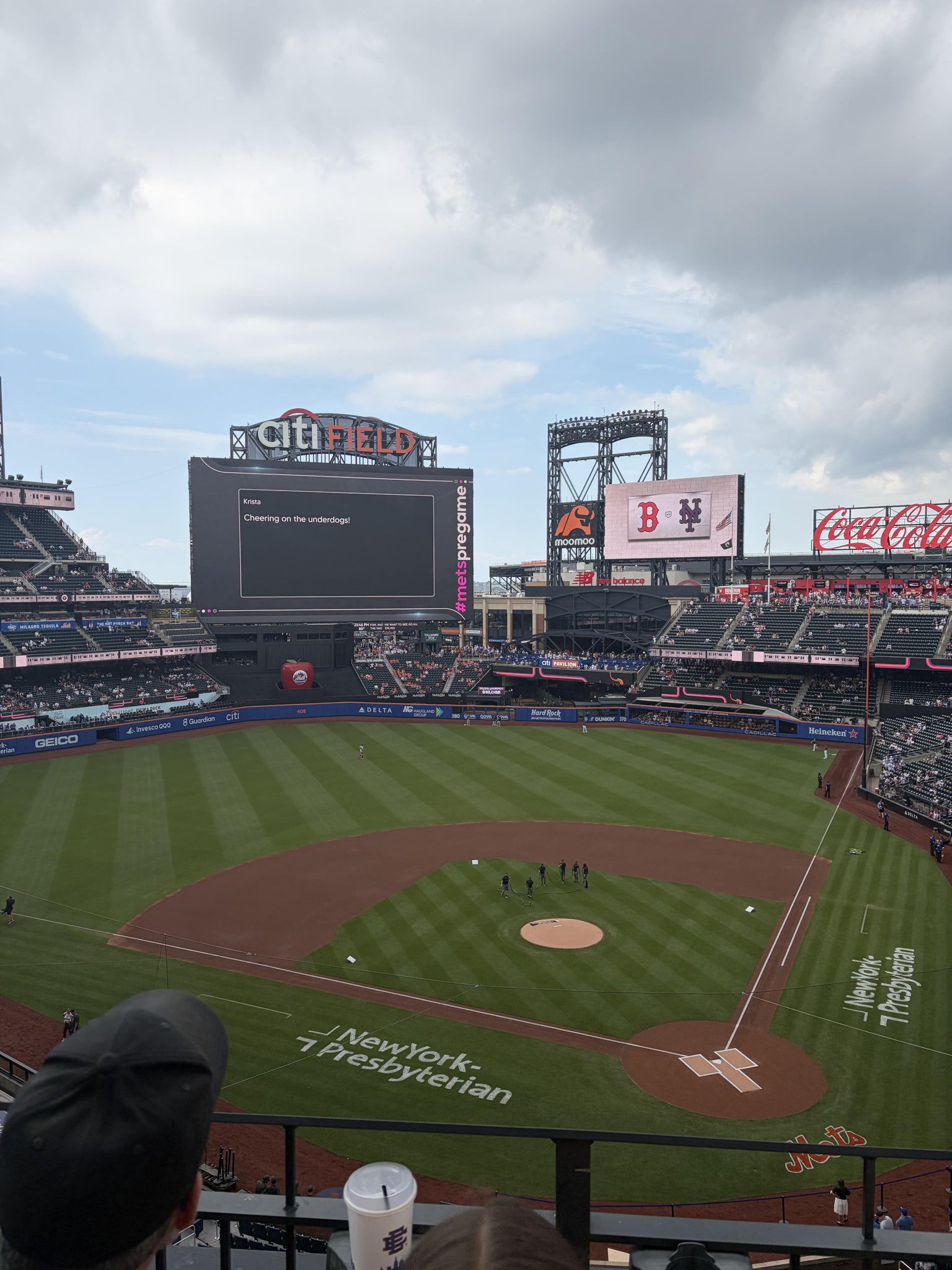 Real Fan View taken from Section 418 at Citi Field by Katherine D