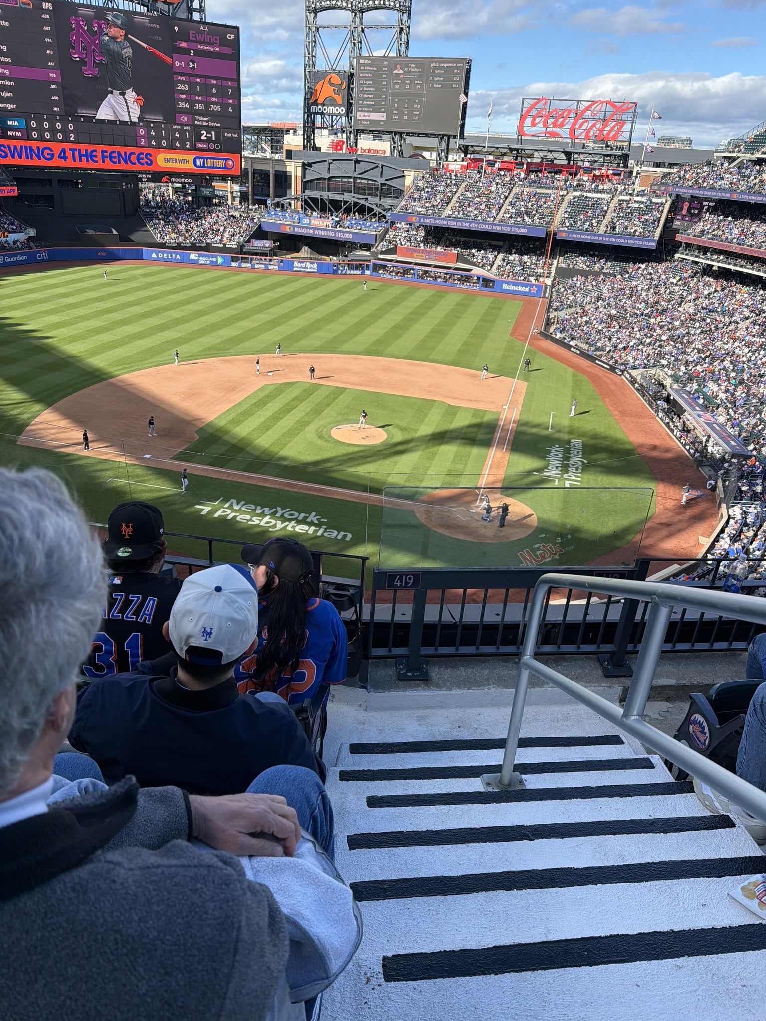 Real Fan View taken from Section 419 at Citi Field by Tanya V