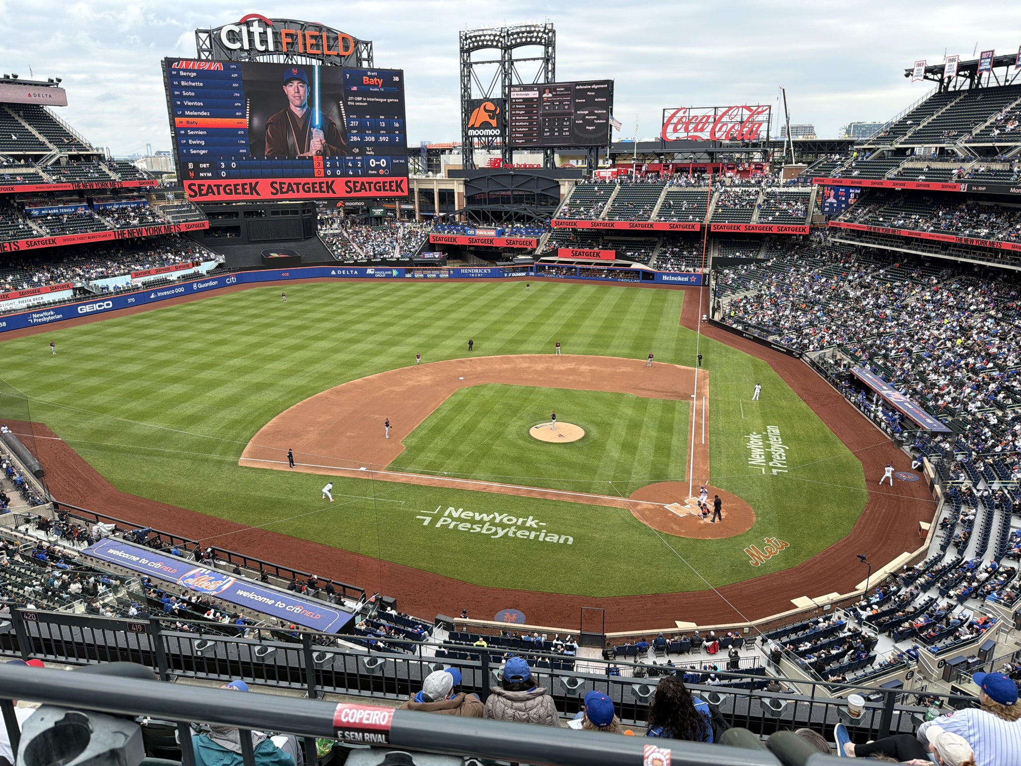 Real Fan View taken from Section 419 at Citi Field by Justin T