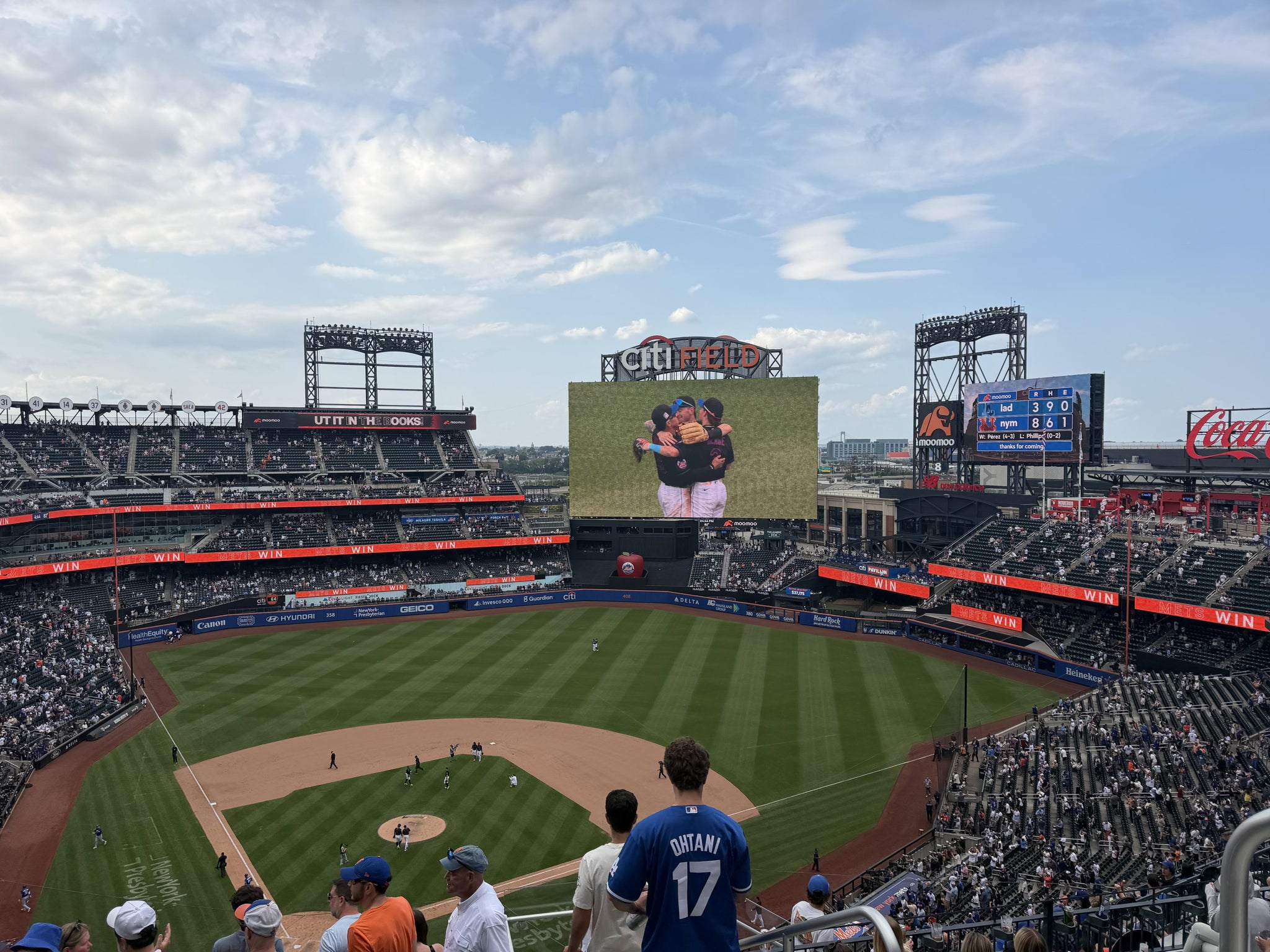 Vue réelle des fans prise de la Section 511 au site Citi Field par Karen Z