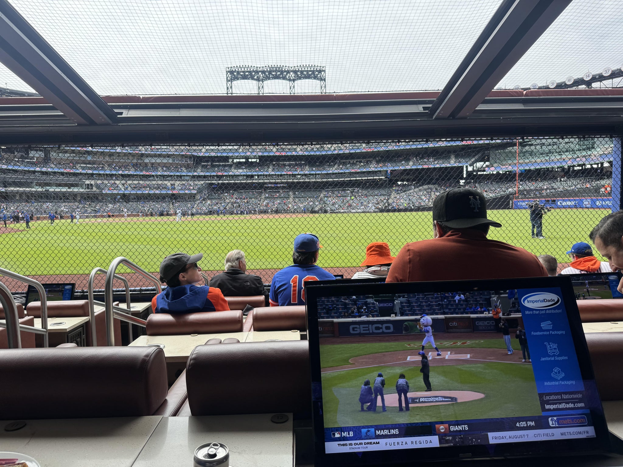 Real Fan View taken from The Cadillac Club AT Paysons at Citi Field by Debra B
