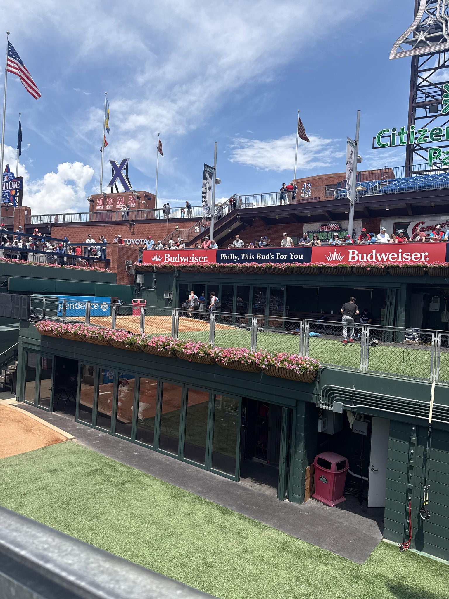 Real Fan View taken from Section 101 at Citizens Bank Park by Charles R