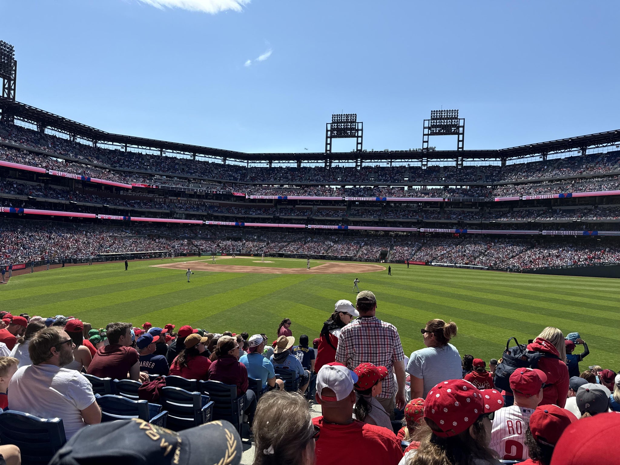 Real Fan View taken from Section 102 at Citizens Bank Park by Eric D