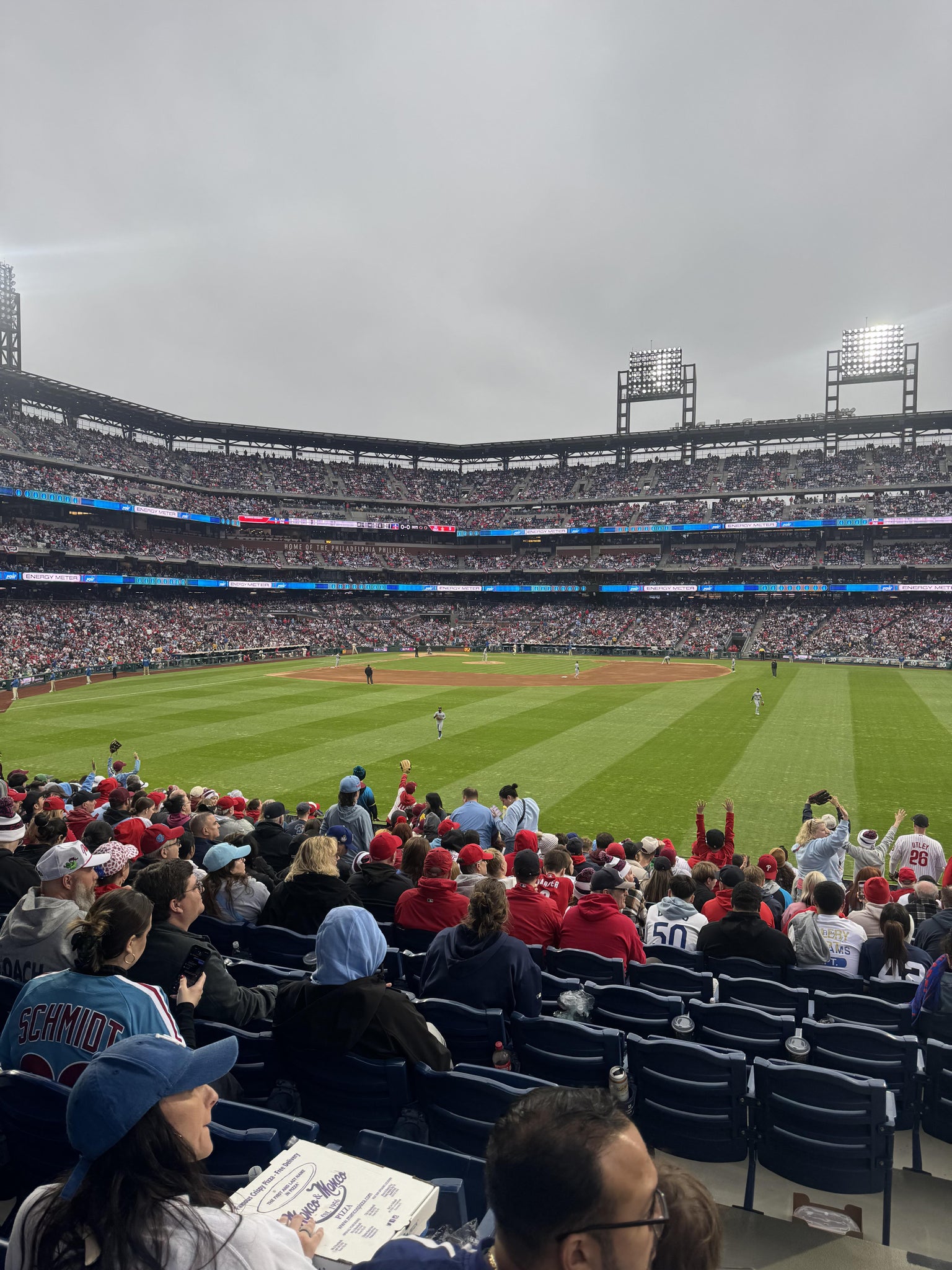 Real Fan View taken from Section 102 at Citizens Bank Park by Caitlin H