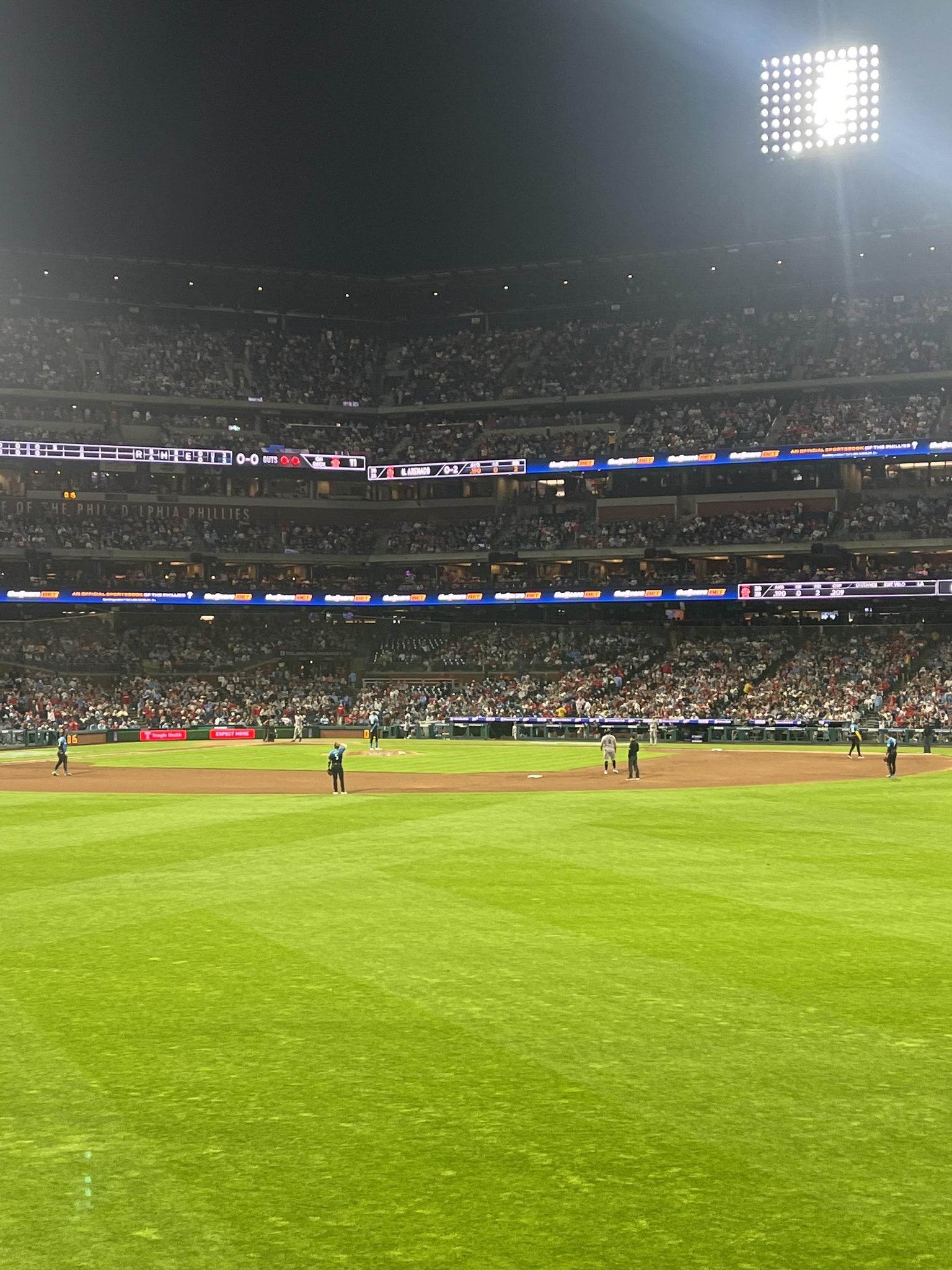 Real Fan View taken from Section 102 at Citizens Bank Park by Margaret M