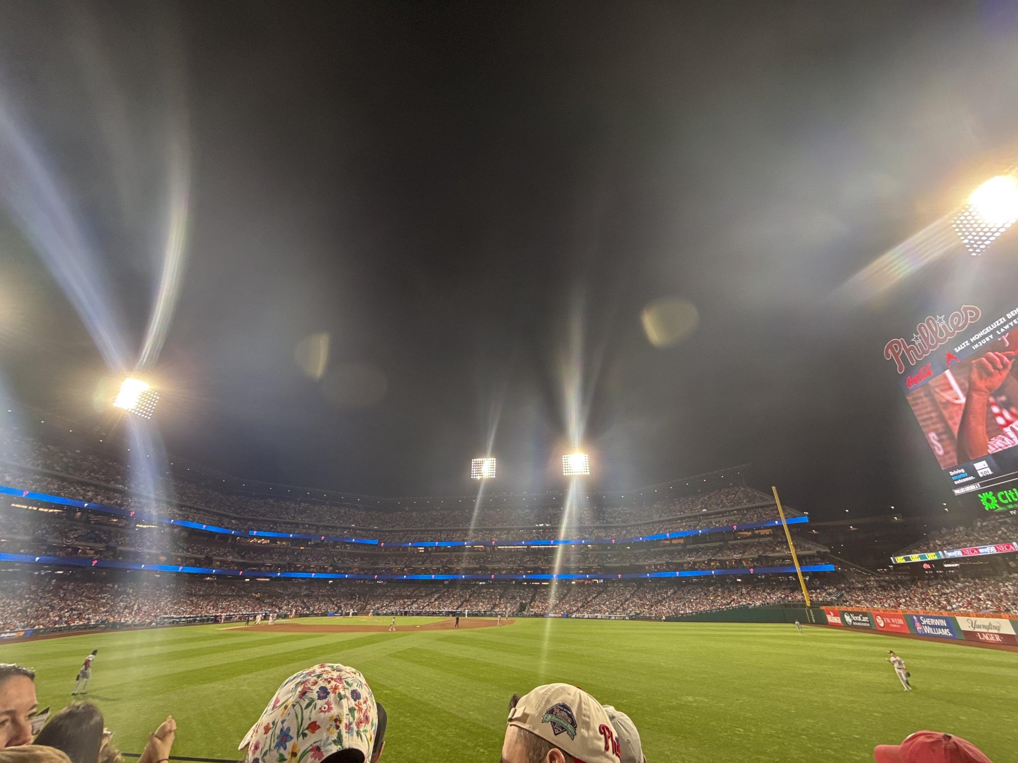 Real Fan View taken from Section 102 at Citizens Bank Park by Danielle N
