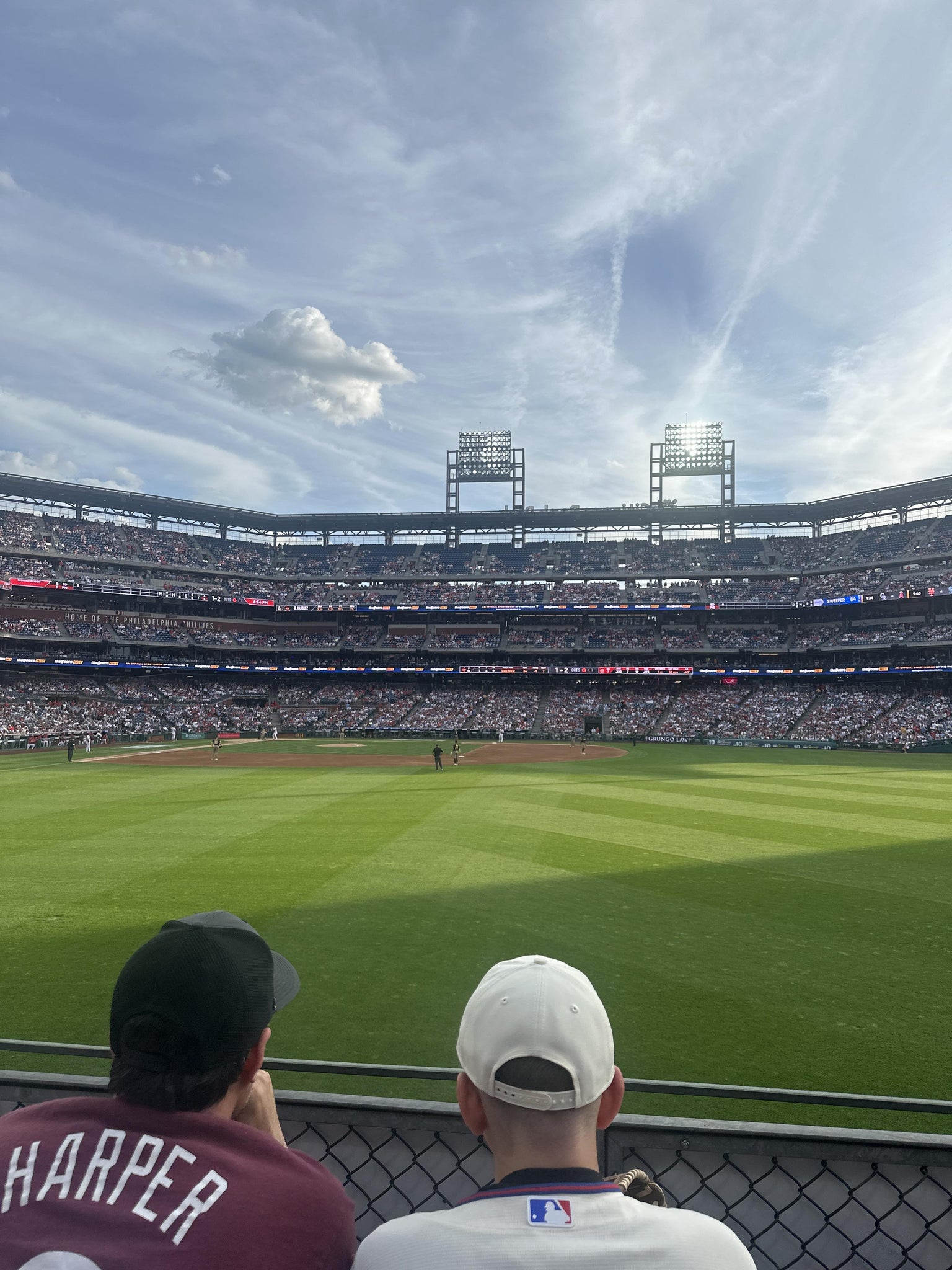 Real Fan View taken from Section 102 at Citizens Bank Park by Katie M