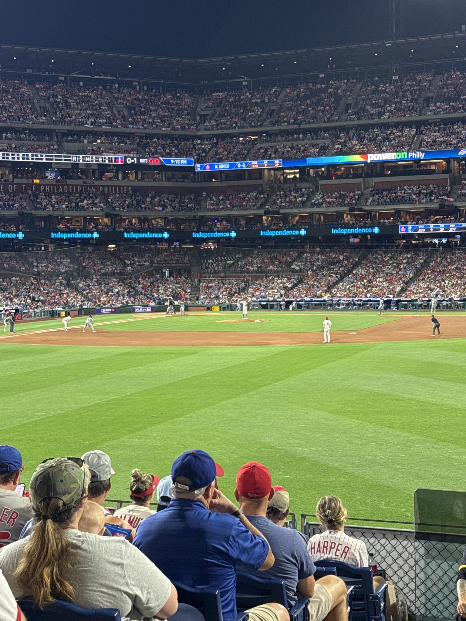 Real Fan View taken from Section 102 at Citizens Bank Park by Anthony Z