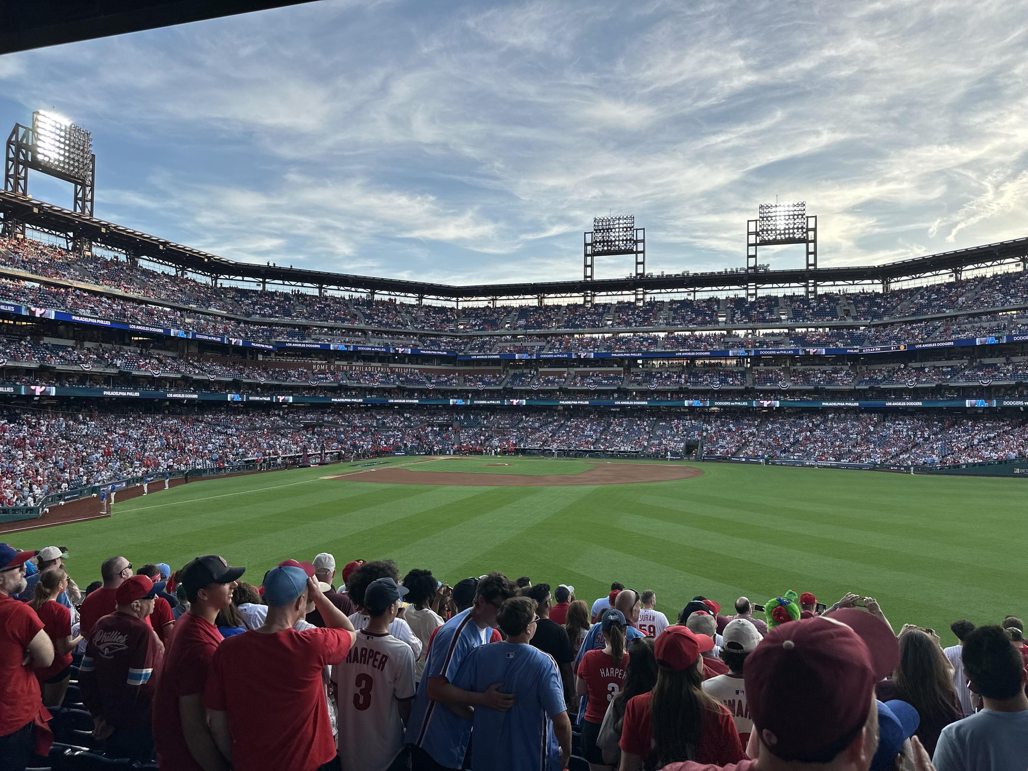 Real Fan View taken from Section 103 at Citizens Bank Park by Carl F
