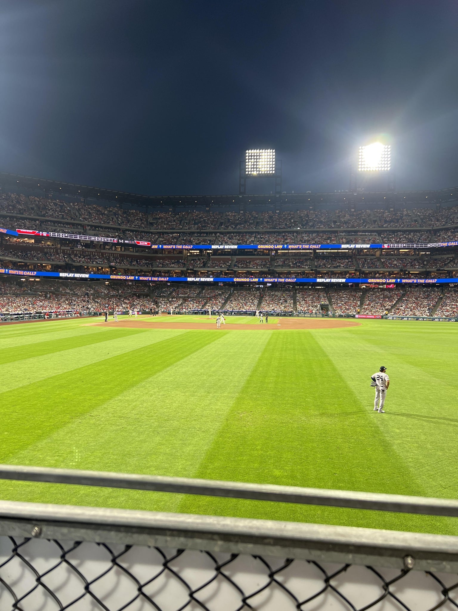 Real Fan View taken from Section 104 at Citizens Bank Park by Ben K
