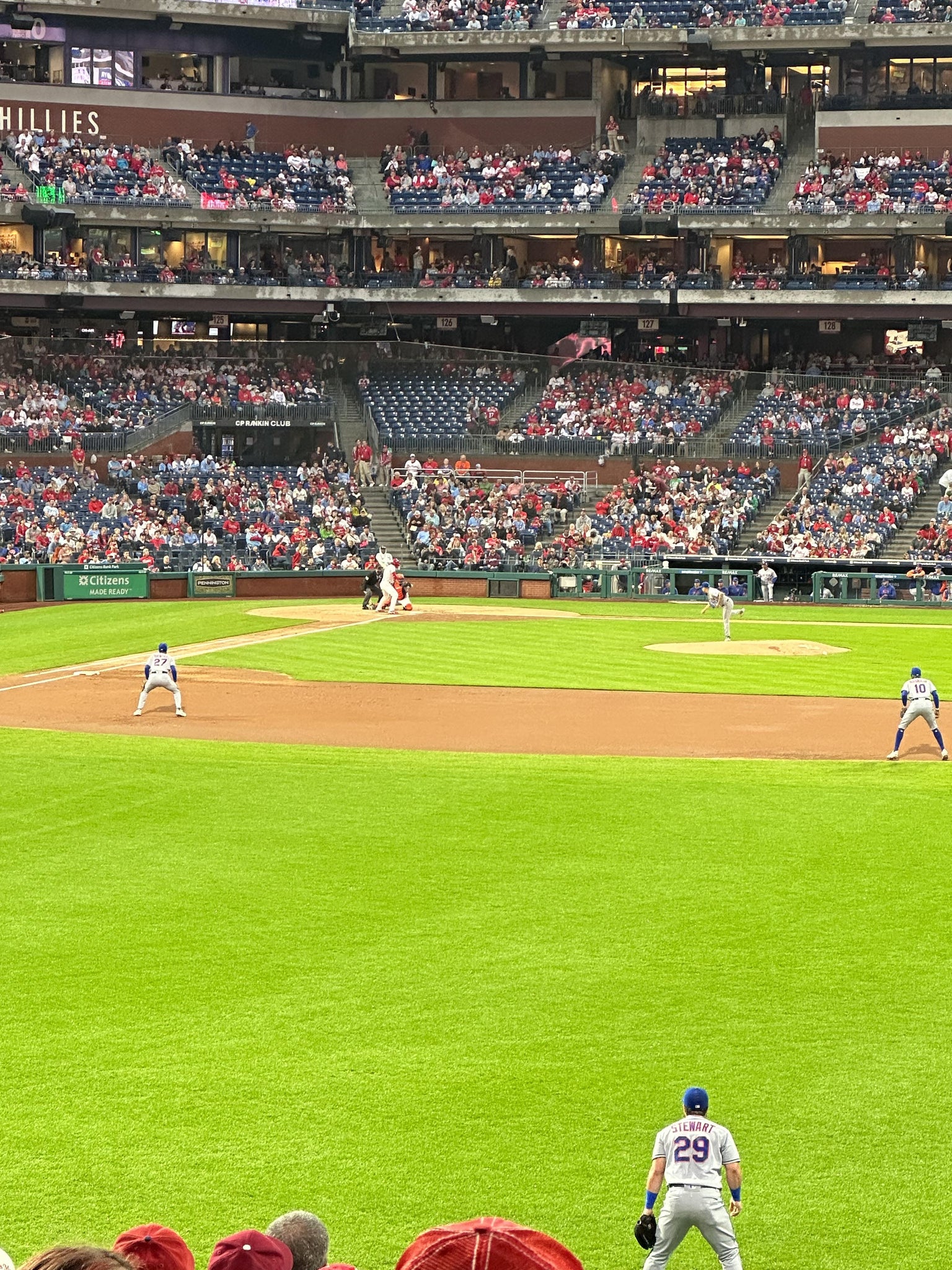 Real Fan View taken from Section 104 at Citizens Bank Park by Sue M