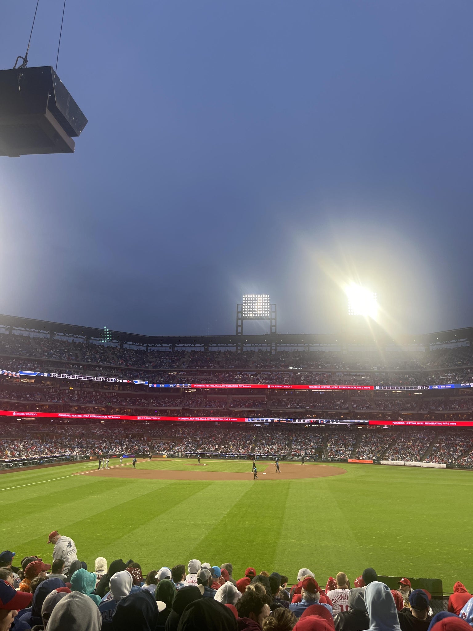 Real Fan View taken from Section 104 at Citizens Bank Park by Trey H