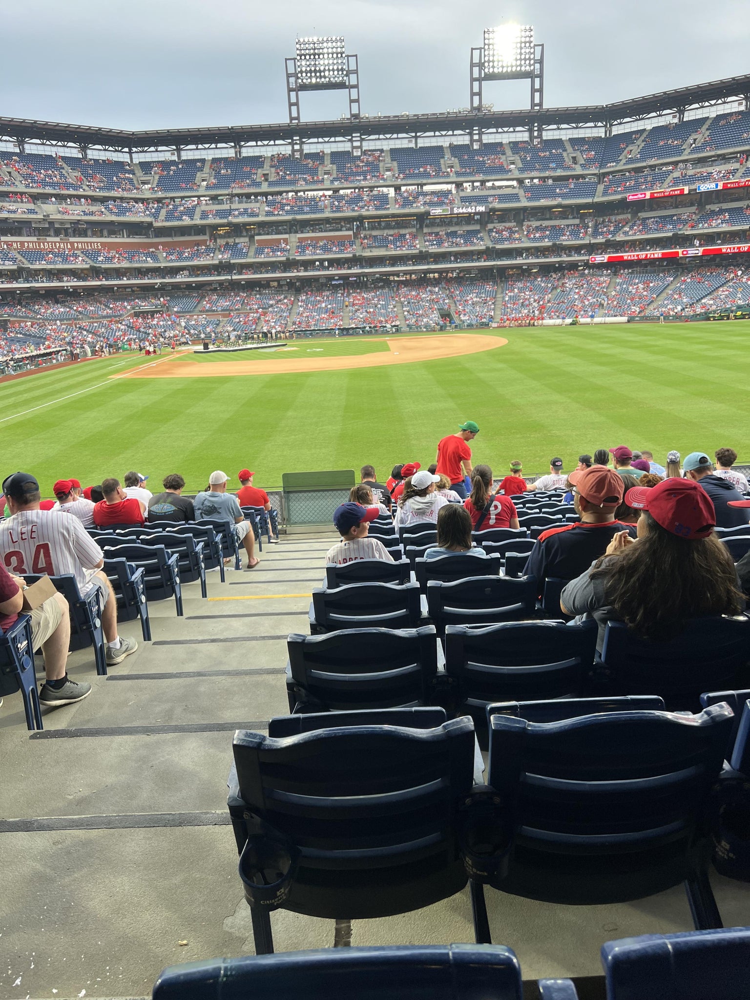 Real Fan View taken from Section 104 at Citizens Bank Park by Todd K