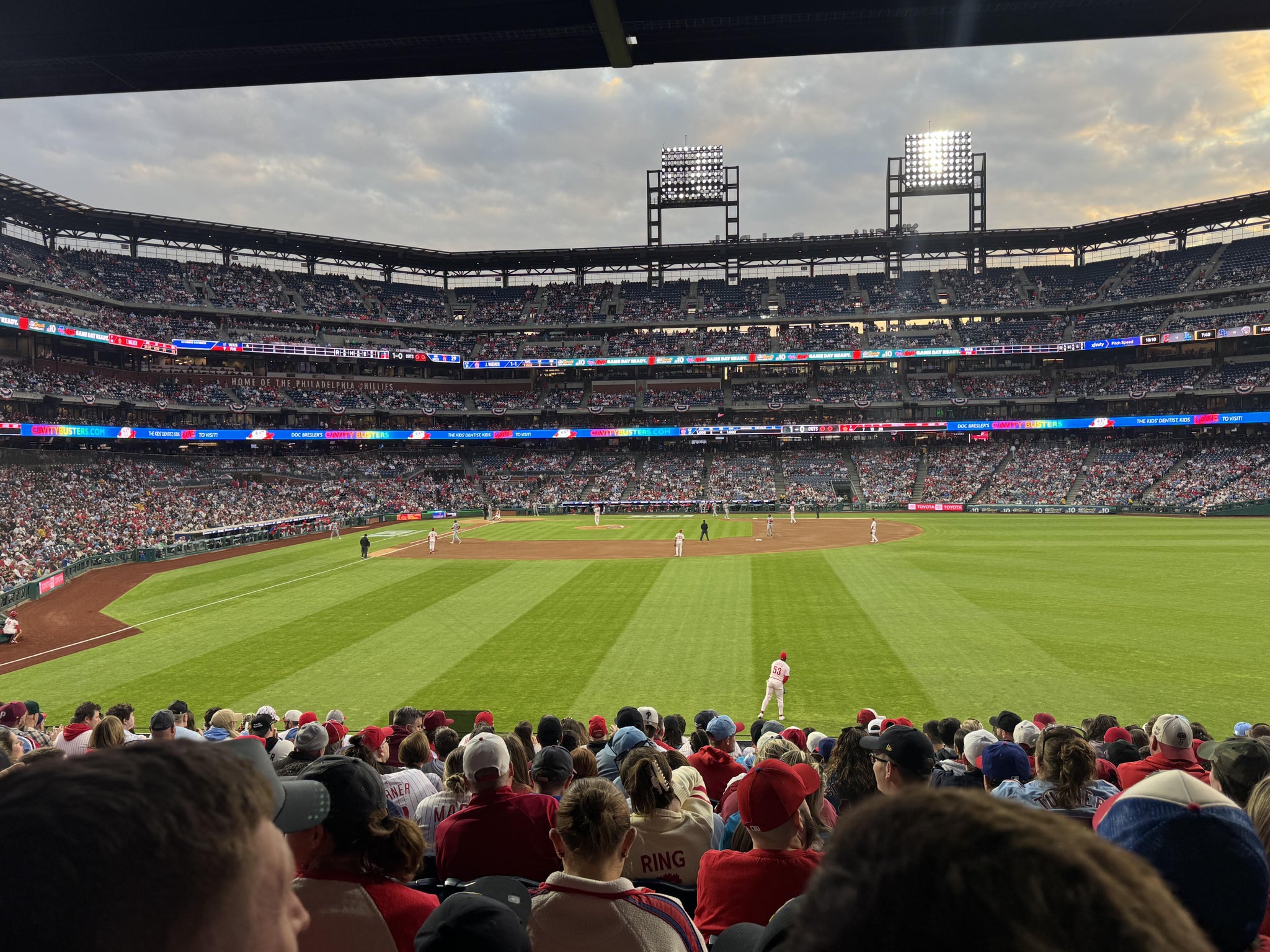 Real Fan View taken from Section 104 at Citizens Bank Park by Thomas J