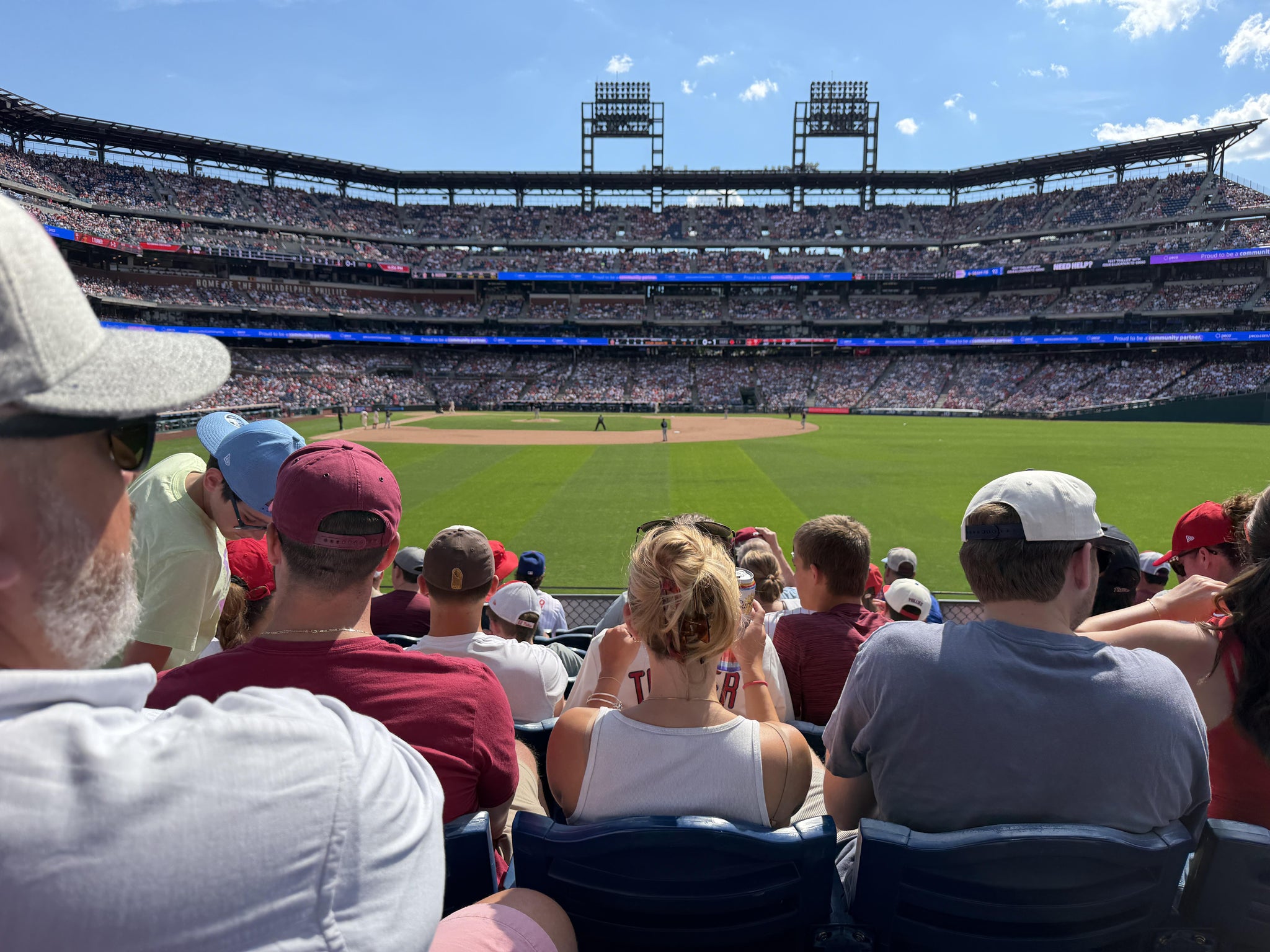 Real Fan View taken from Section 104 at Citizens Bank Park by Matthew W