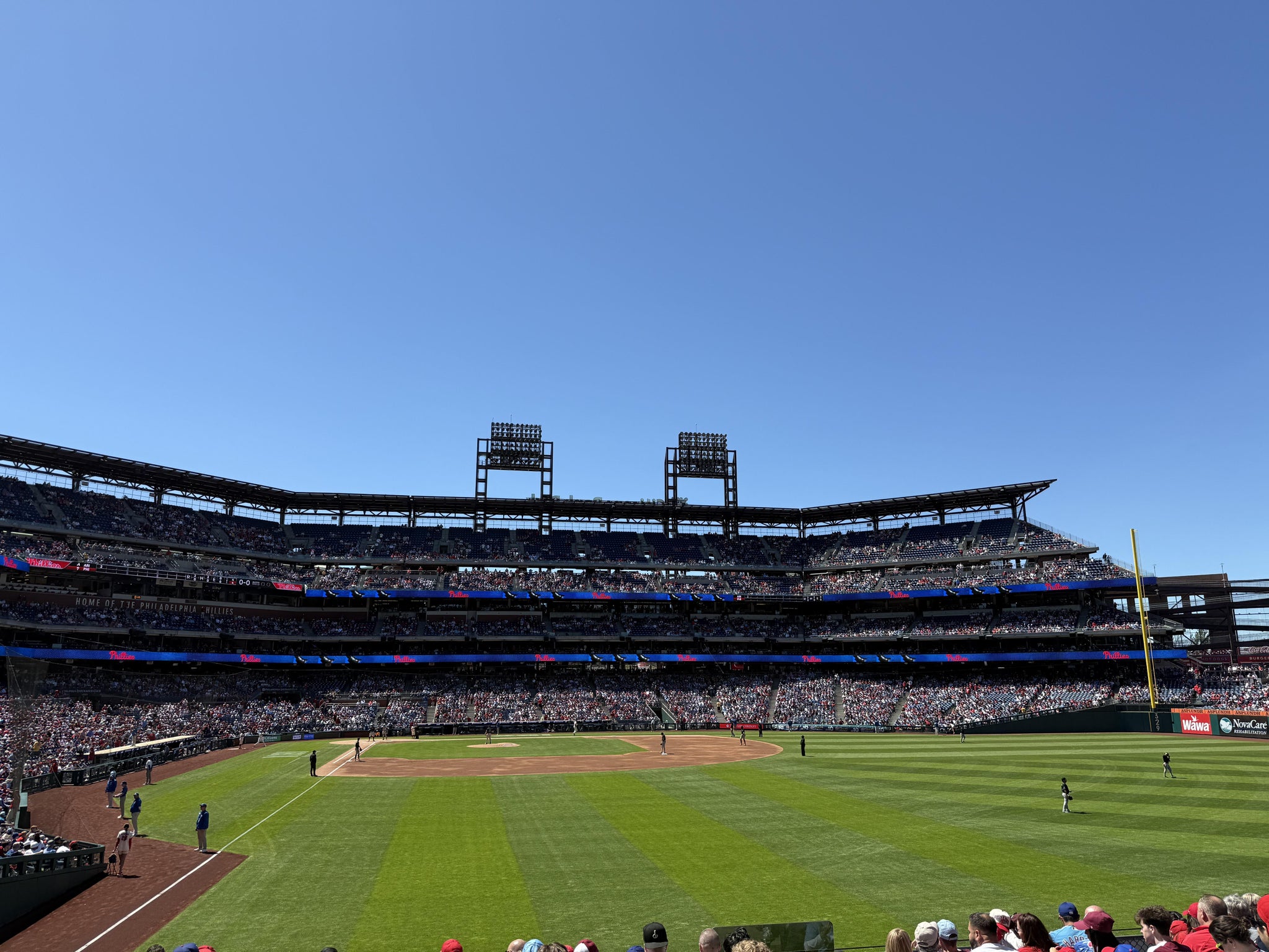 Real Fan View taken from Section 106 at Citizens Bank Park by Priscilla Q