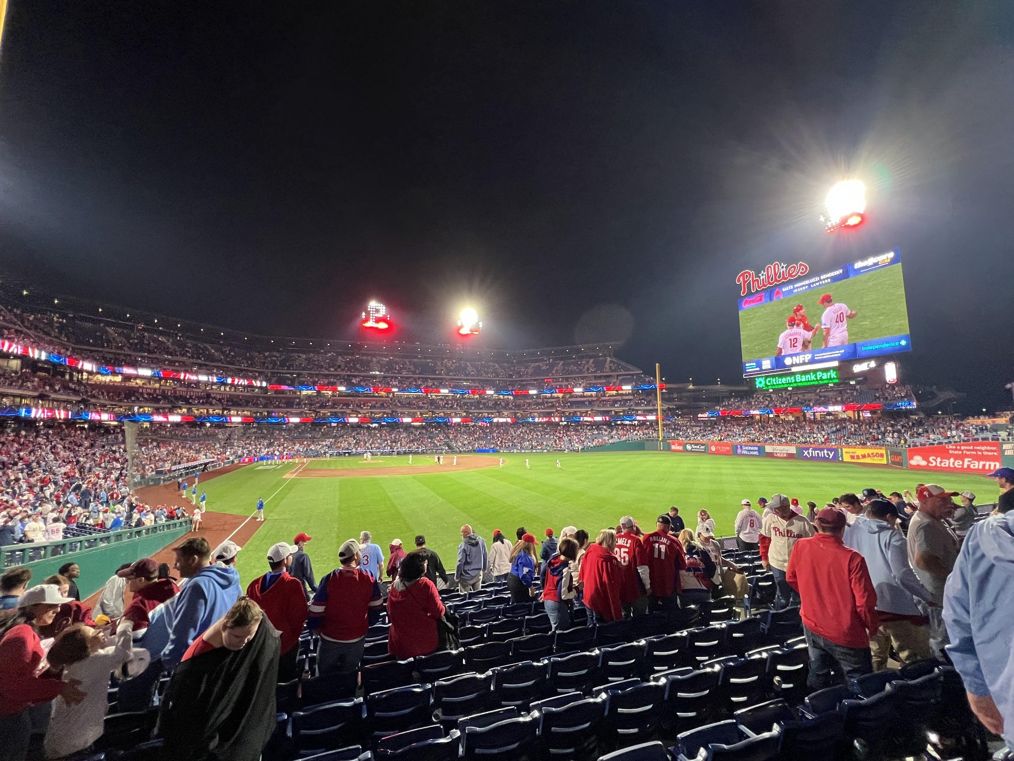 Real Fan View taken from Section 106 at Citizens Bank Park by Seth B