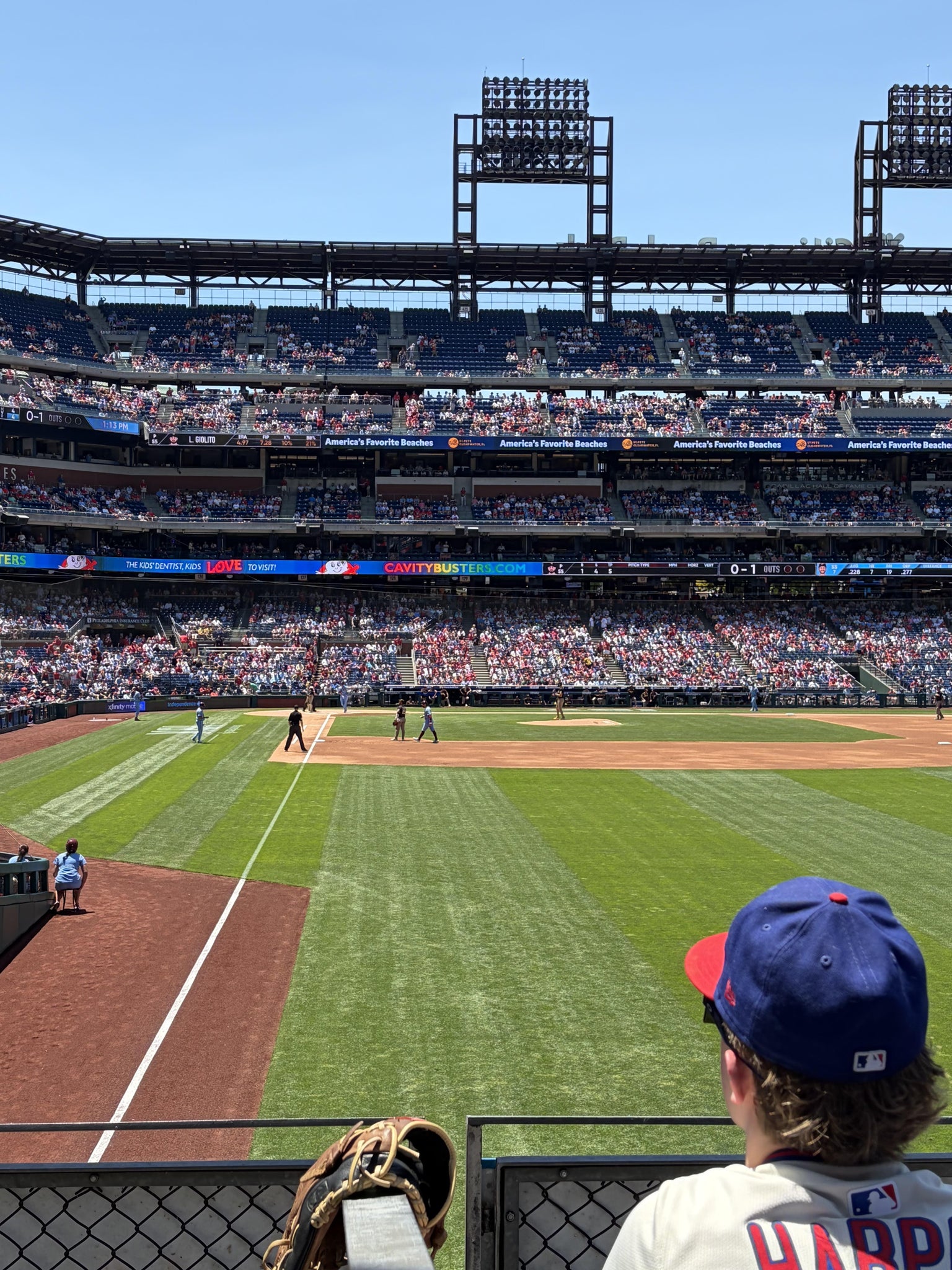 Real Fan View taken from Section 106 at Citizens Bank Park by Christine B