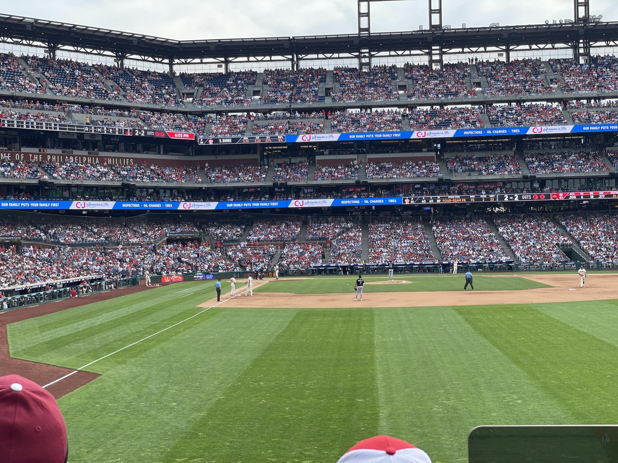 Real Fan View taken from Section 106 at Citizens Bank Park by Anonymous User