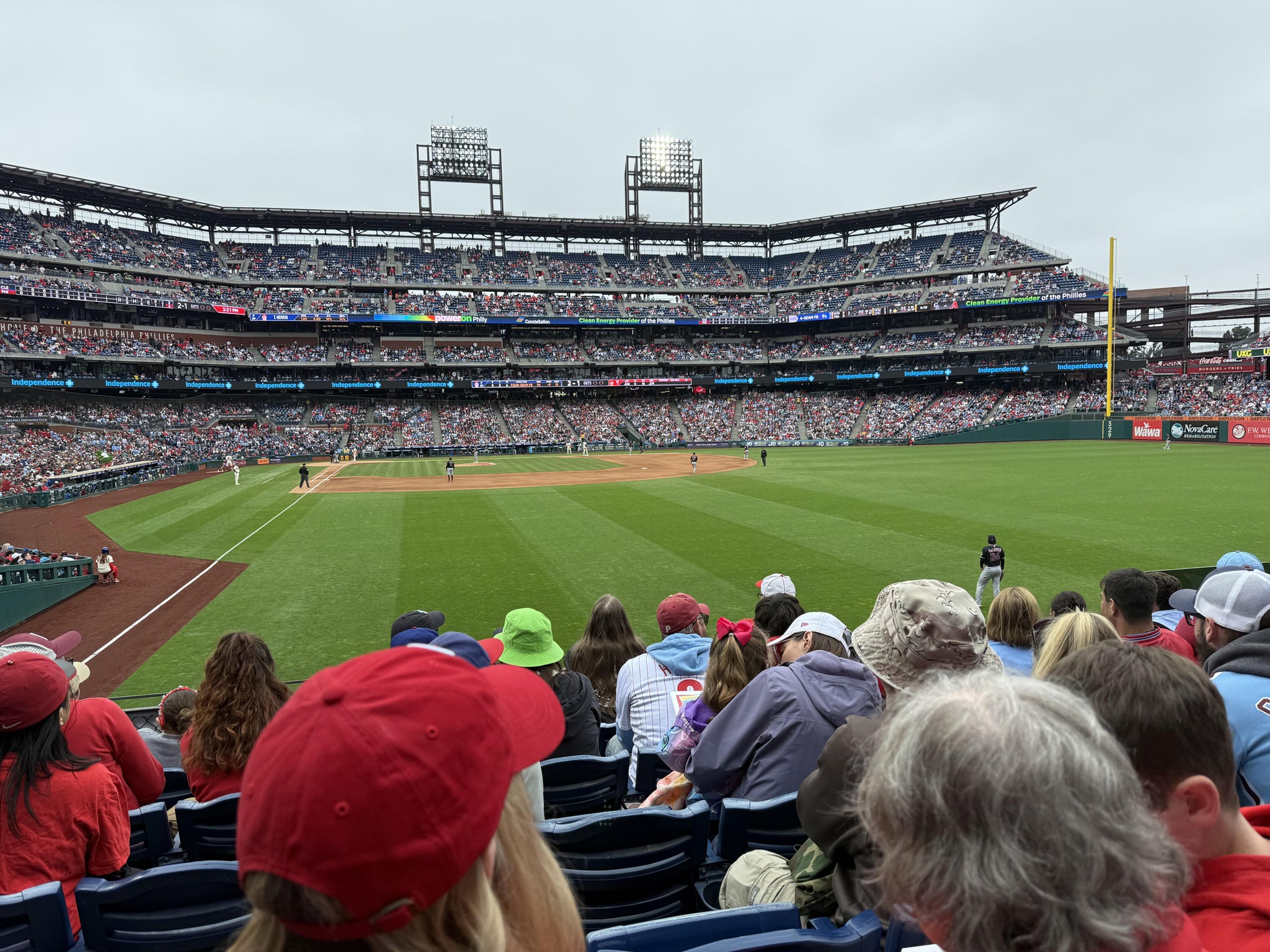 Real Fan View taken from Section 106 at Citizens Bank Park by Elizabeth R