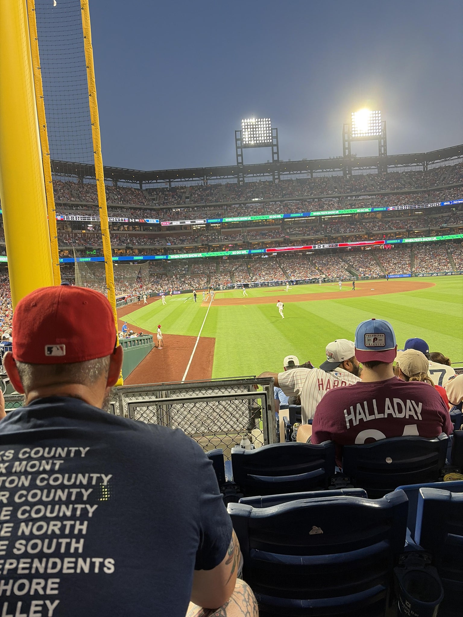 Real Fan View taken from Section 106 at Citizens Bank Park by Colleen K
