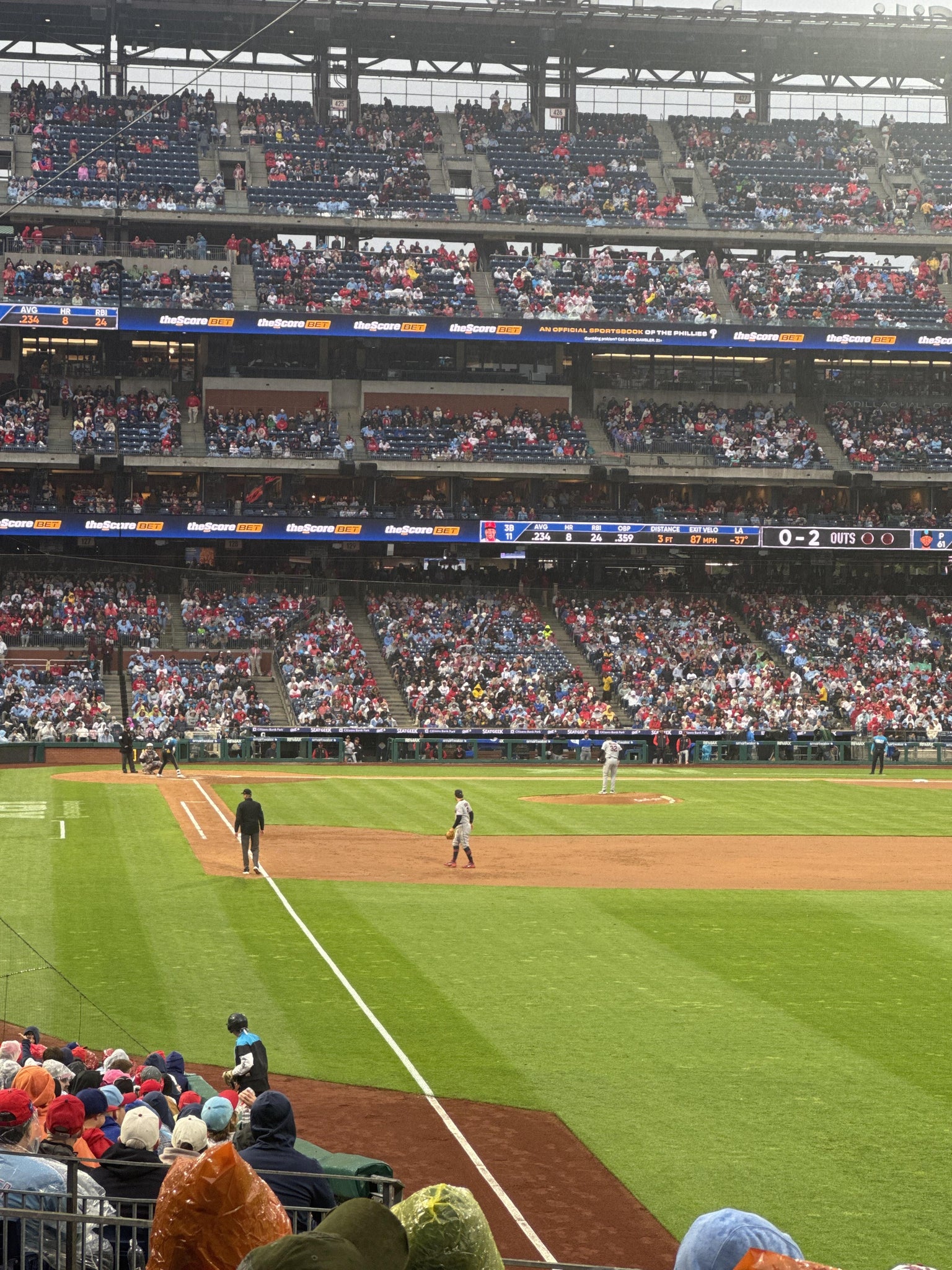 Real Fan View taken from Section 107 at Citizens Bank Park by Jamir N